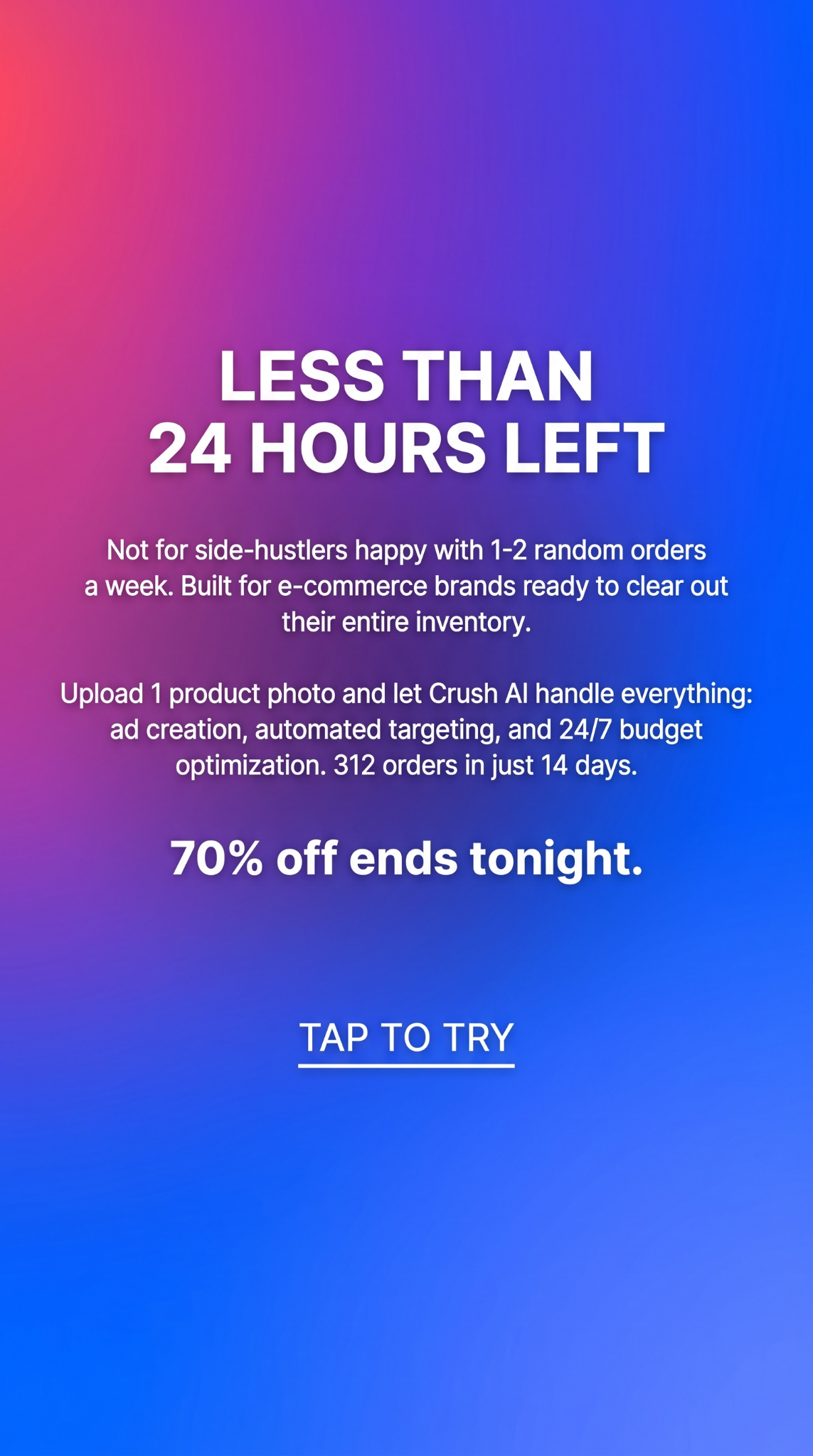 trycrush.ai Facebook ad