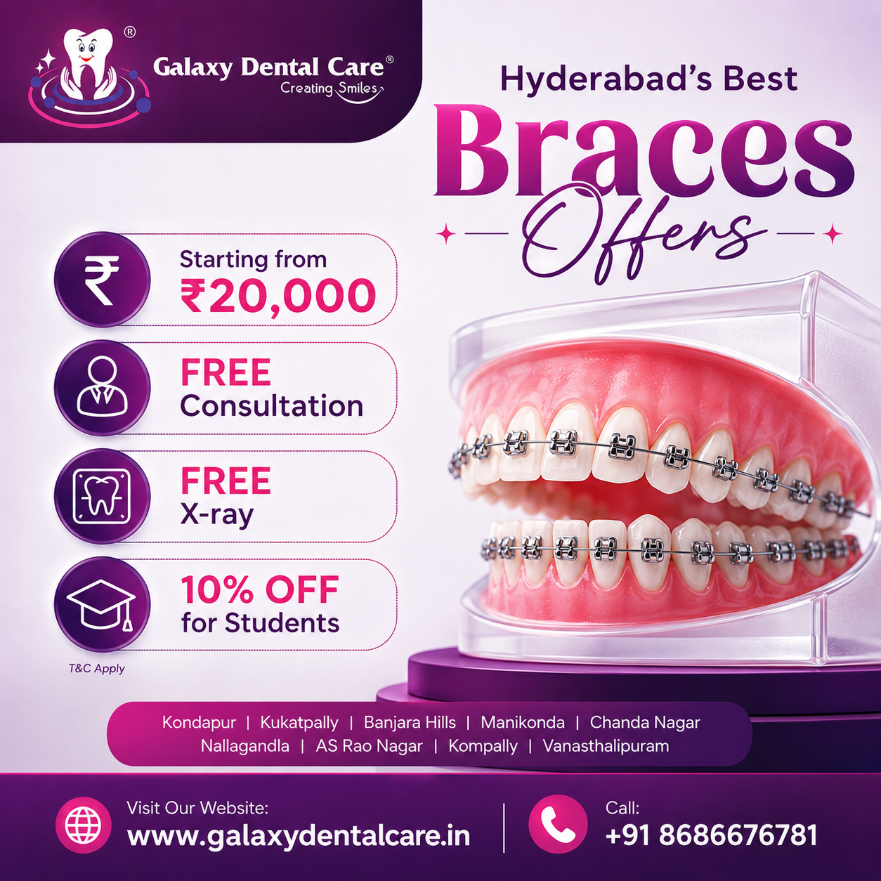 Galaxy Dental Care Facebook ad