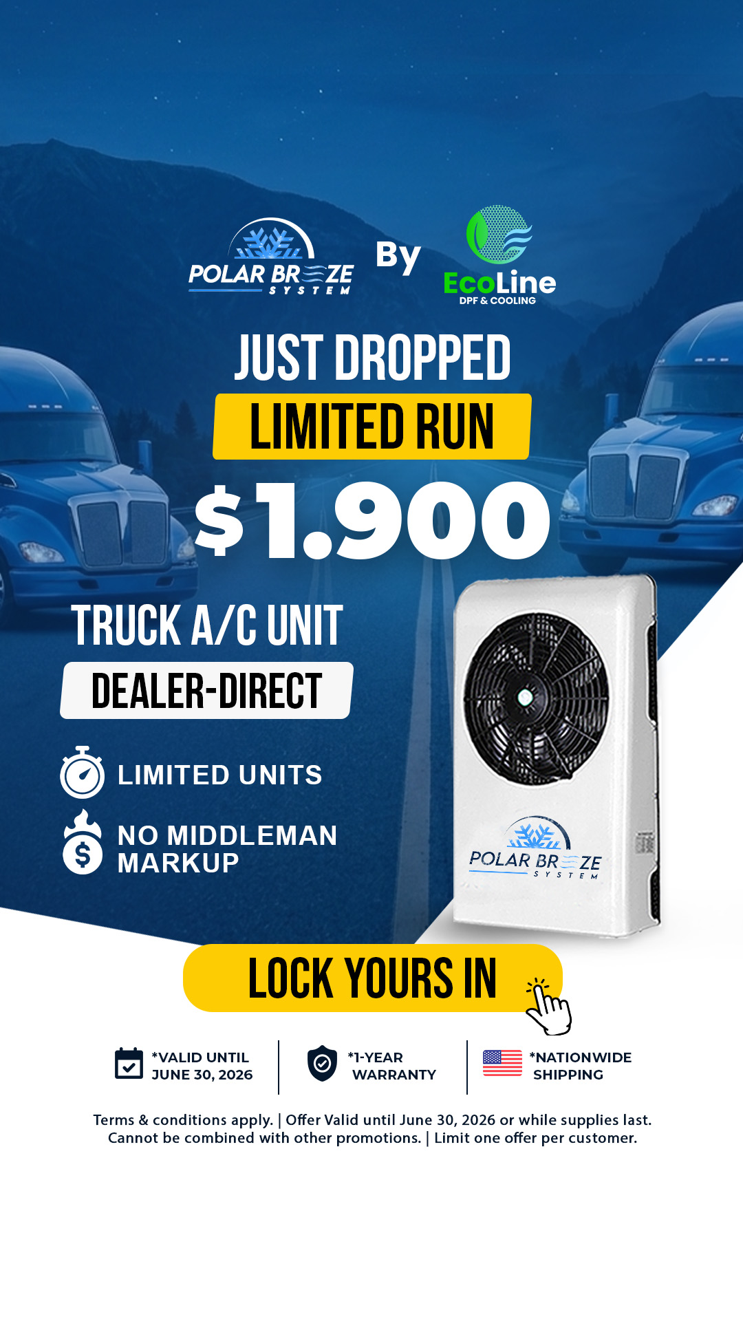 Polar Breeze System Facebook ad from Jun 6, 2026