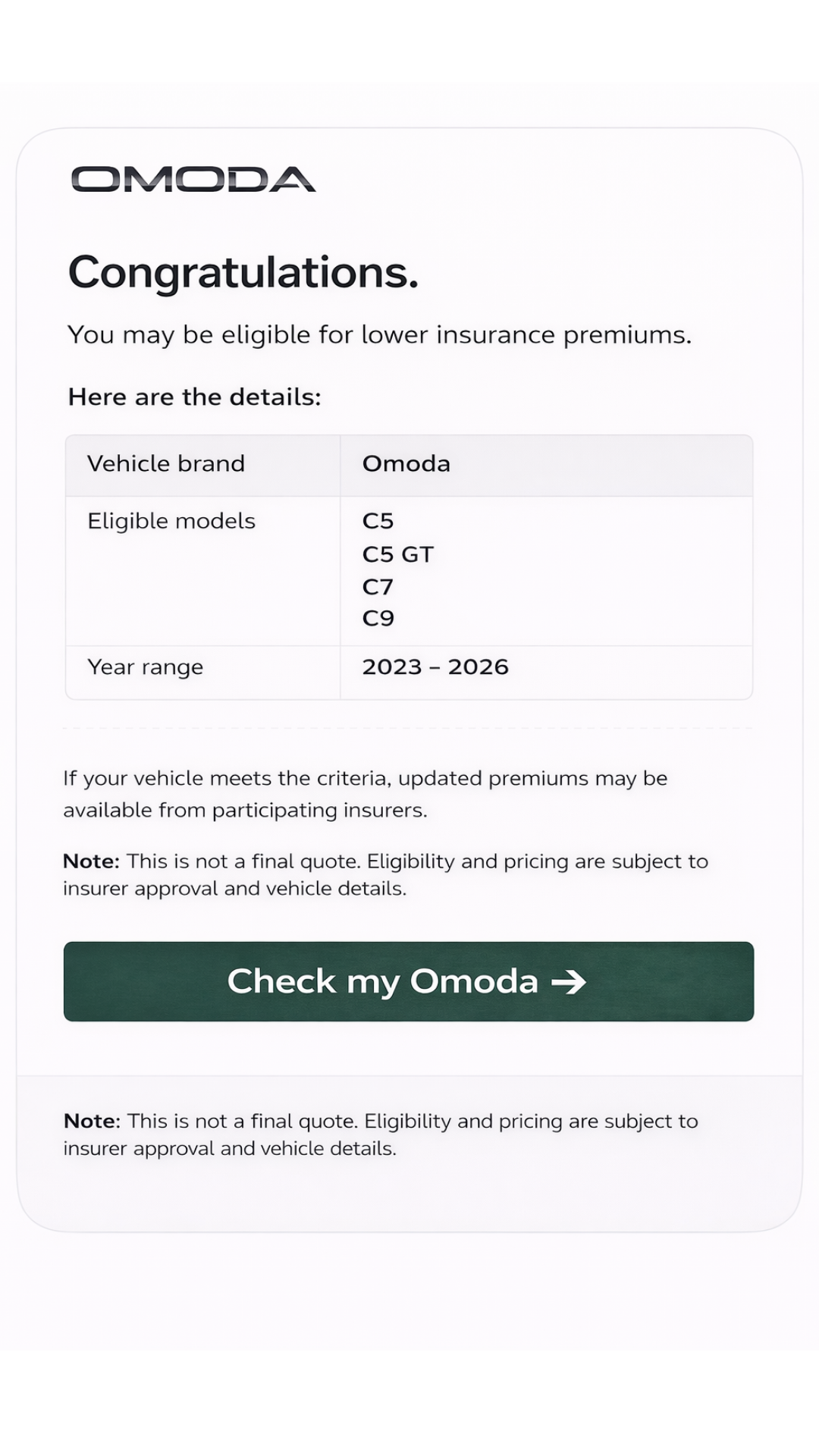 Car-insurance.co.za Facebook ad