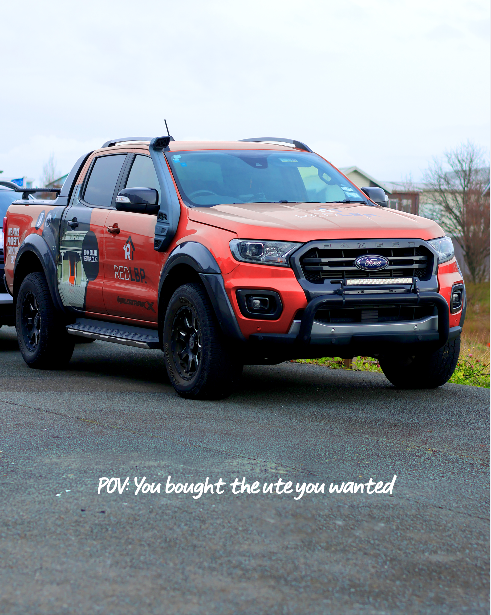 Red LBP Building Inspections NZ Facebook ad: Make it Happen. Join Red.