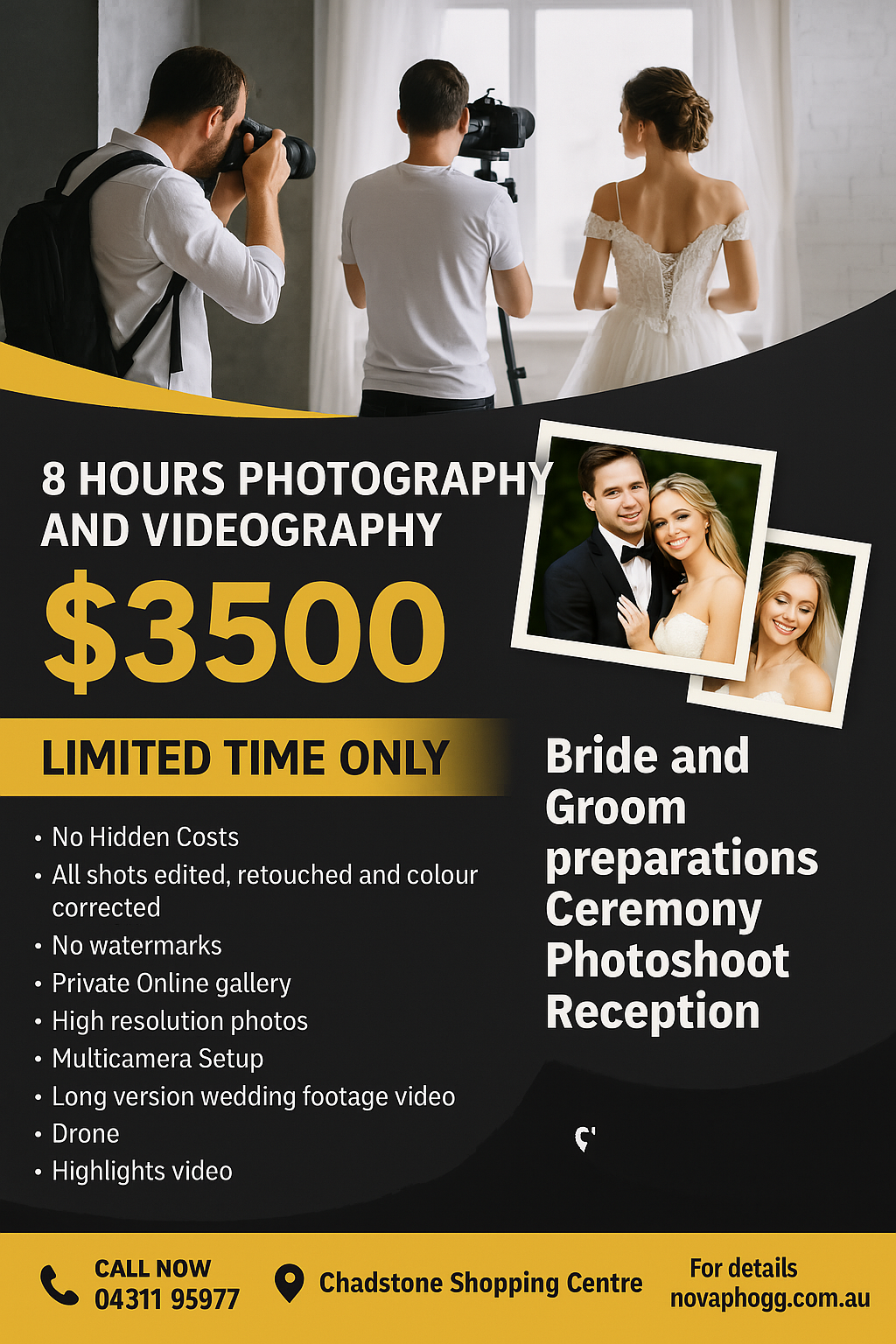 Nova Wedding Photography Melbourne Facebook ad: 45% OFF