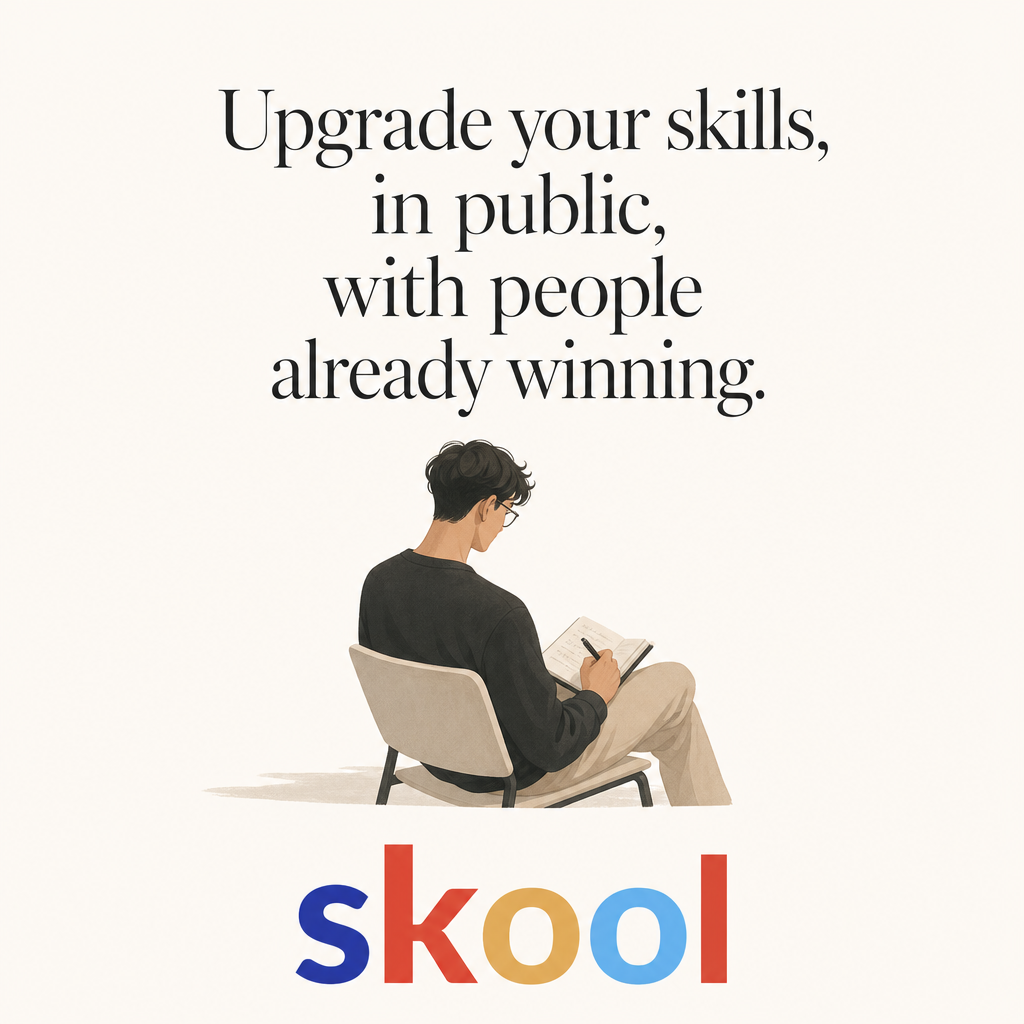 Skool Facebook ad