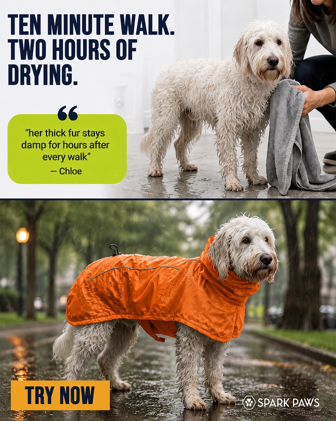 Spark Paws Facebook ad