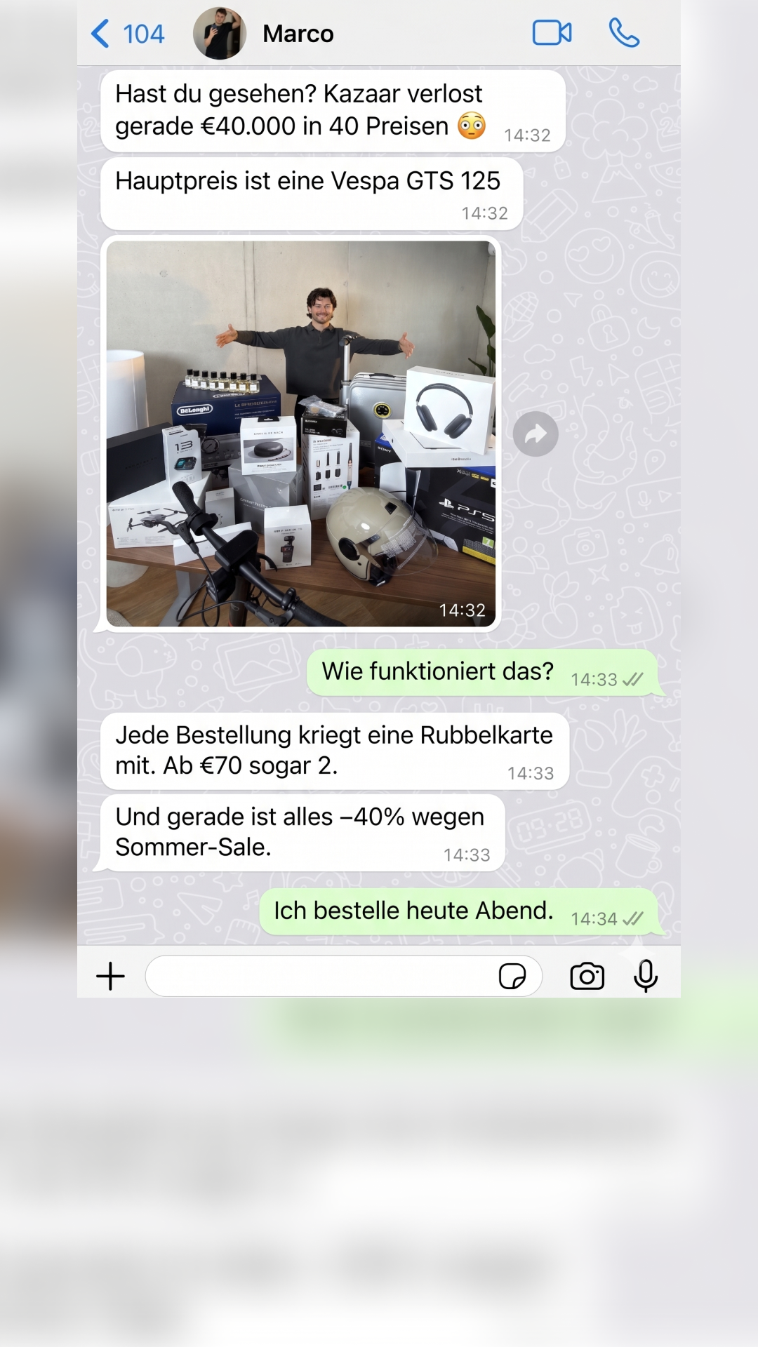 Kazaar Facebook ad