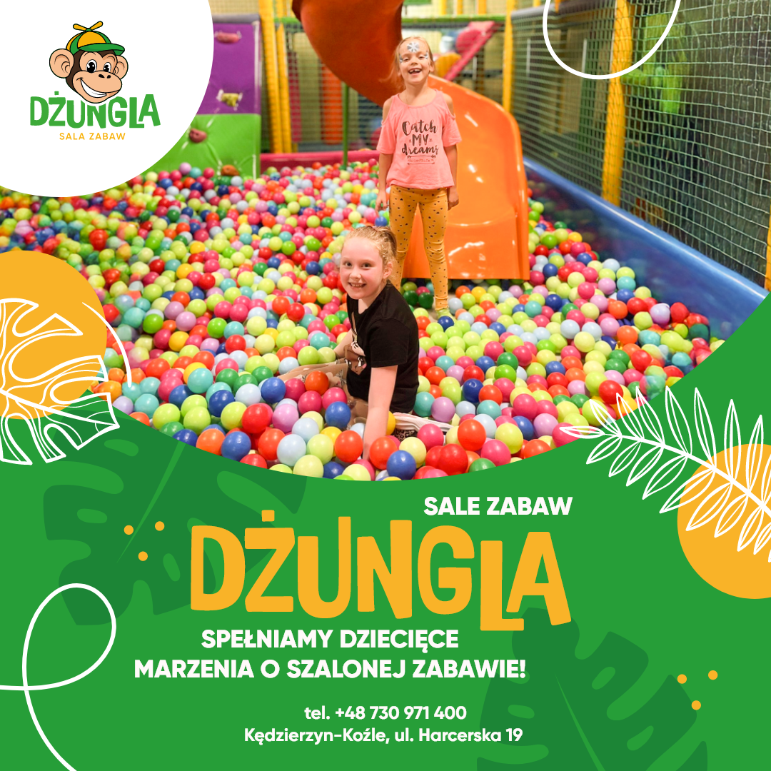 Dżungla sala zabaw dla dzieci Kędzierzyn Koźle Facebook ad: Zapraszamy do świata radości i zabawy!