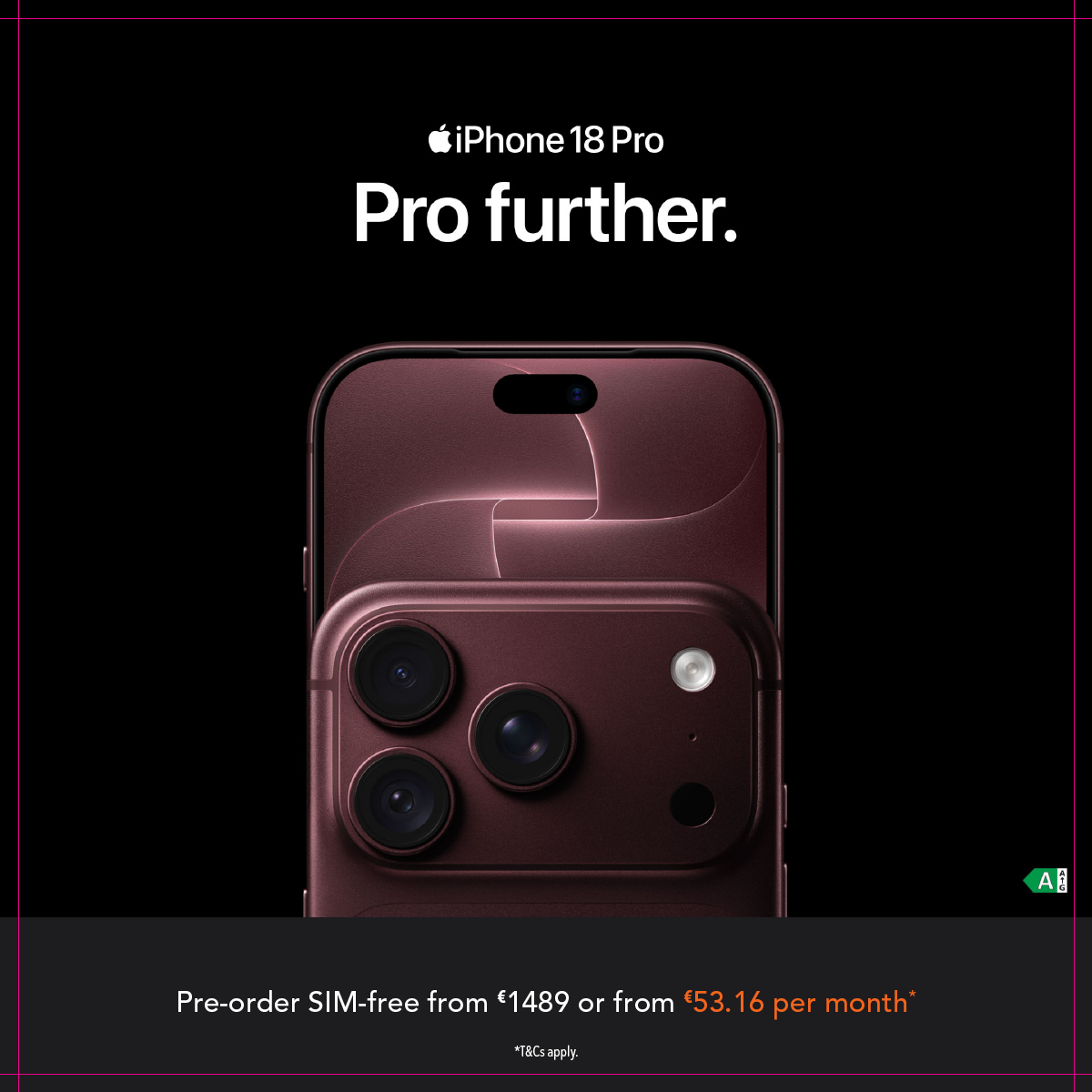 Harvey Norman Ireland Facebook ad: iPhone 18 Pro.