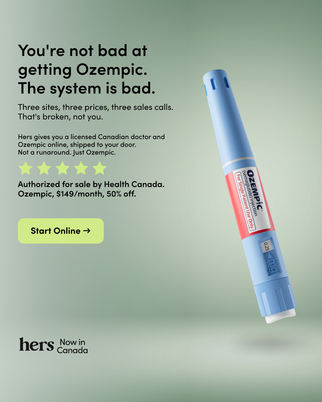 Hers Facebook ad