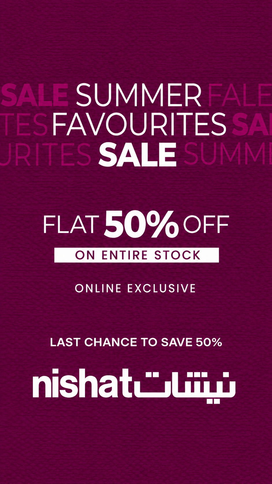 Nishat UAE Facebook ad from Aug 14, 2026