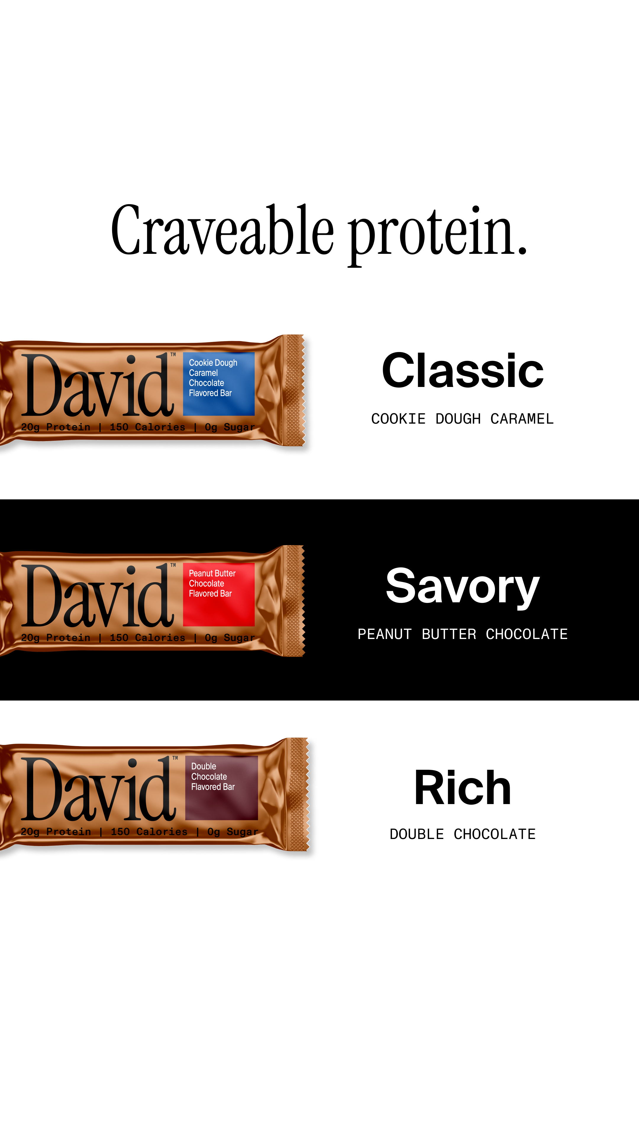 David Protein Facebook ad