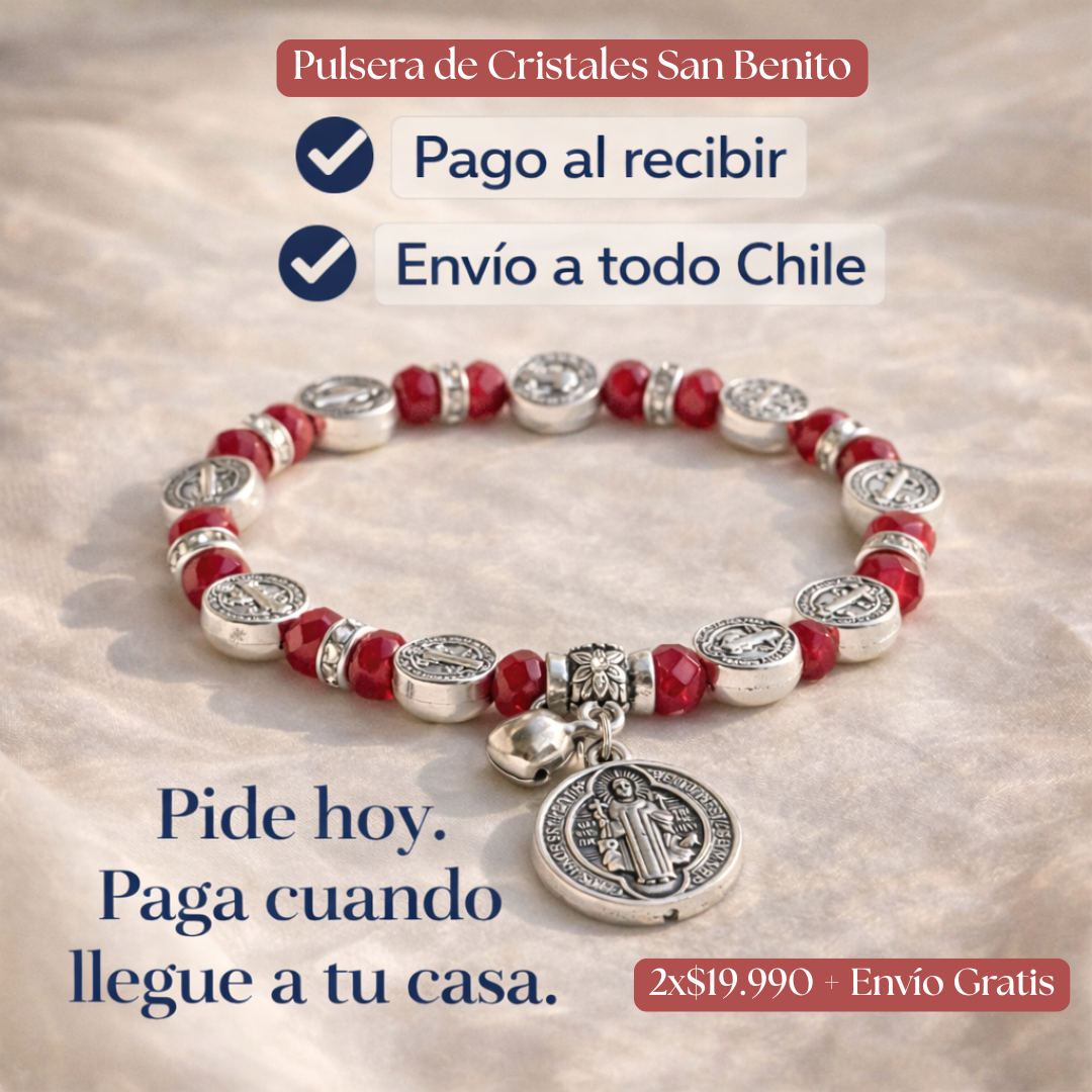 Luz y Camino Facebook ad: La Pulsera de San Benito es ideal para quienes amas y…