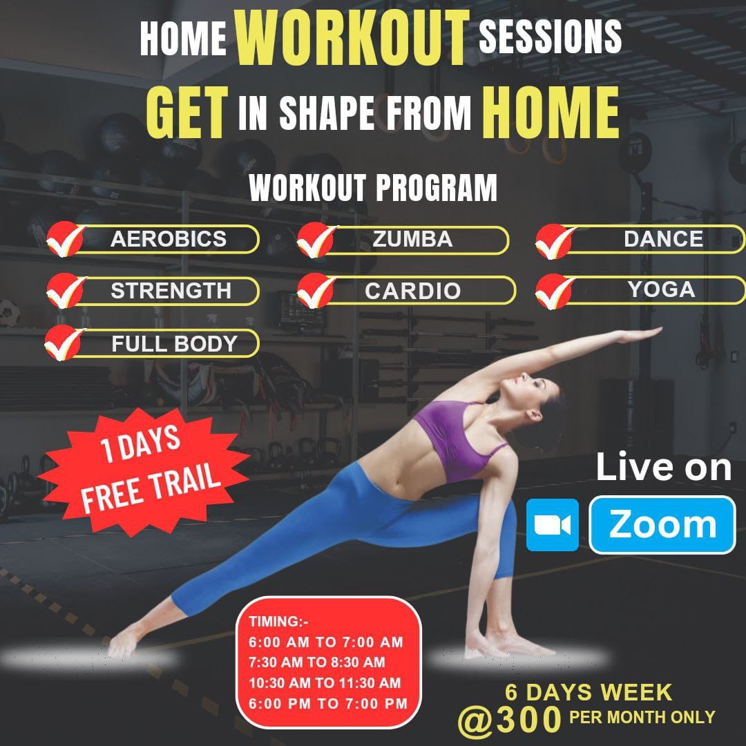 Workout_online Facebook ad: Ladies Workout Session