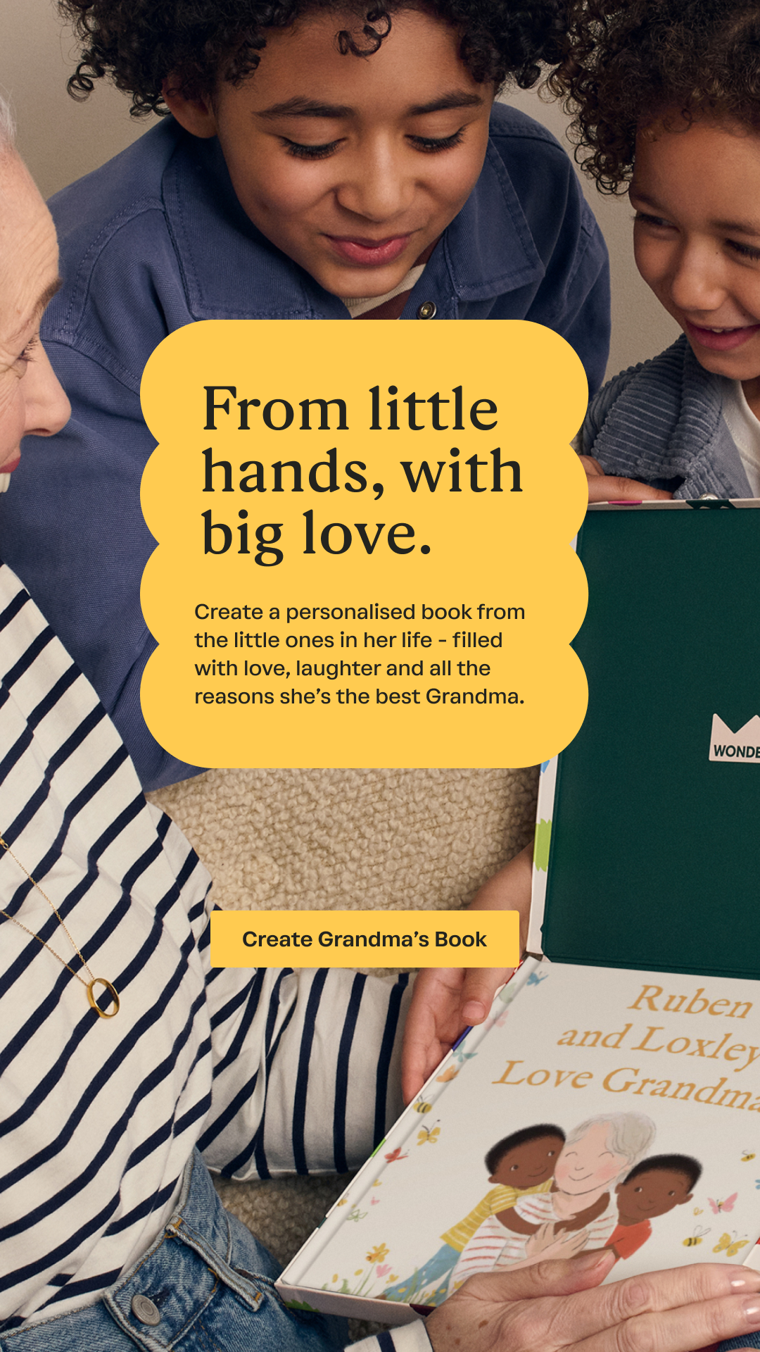 Wonderbly Facebook ad
