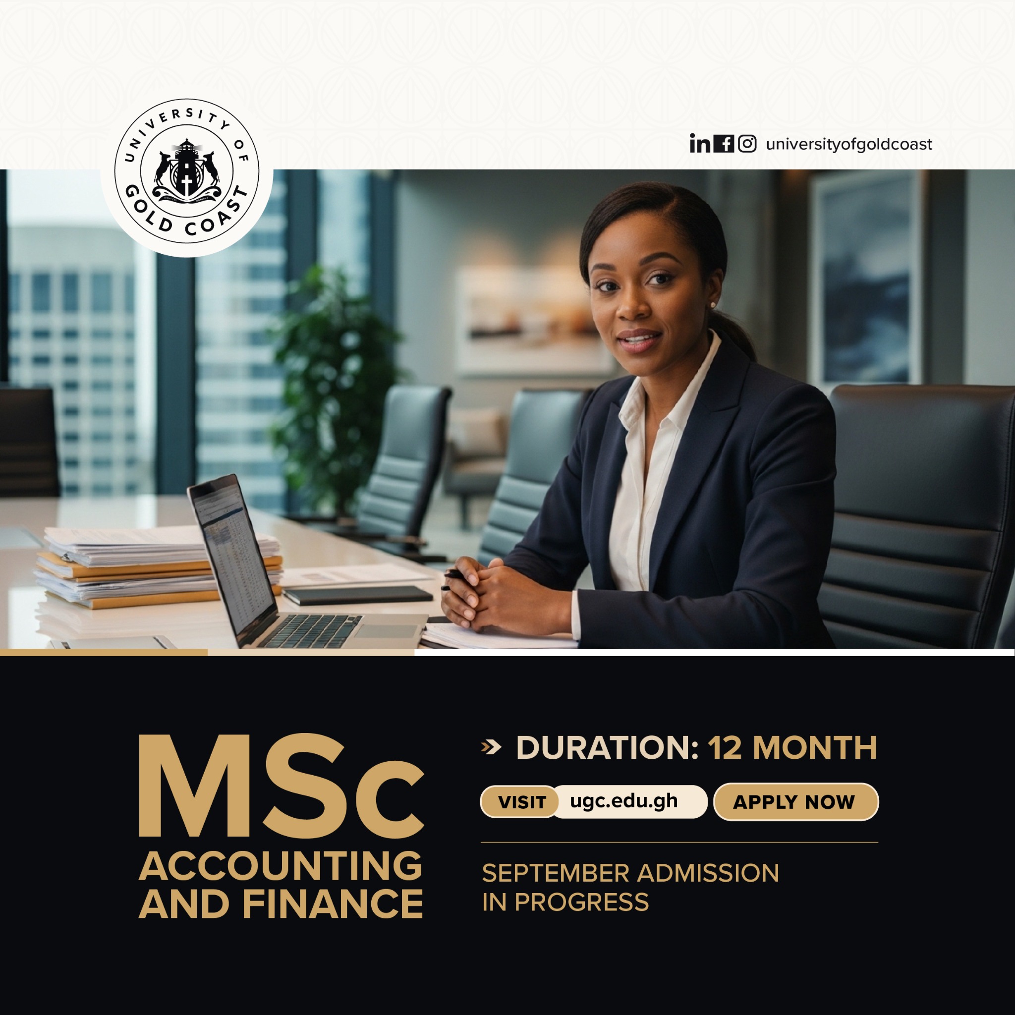 Accra Business School Facebook ad