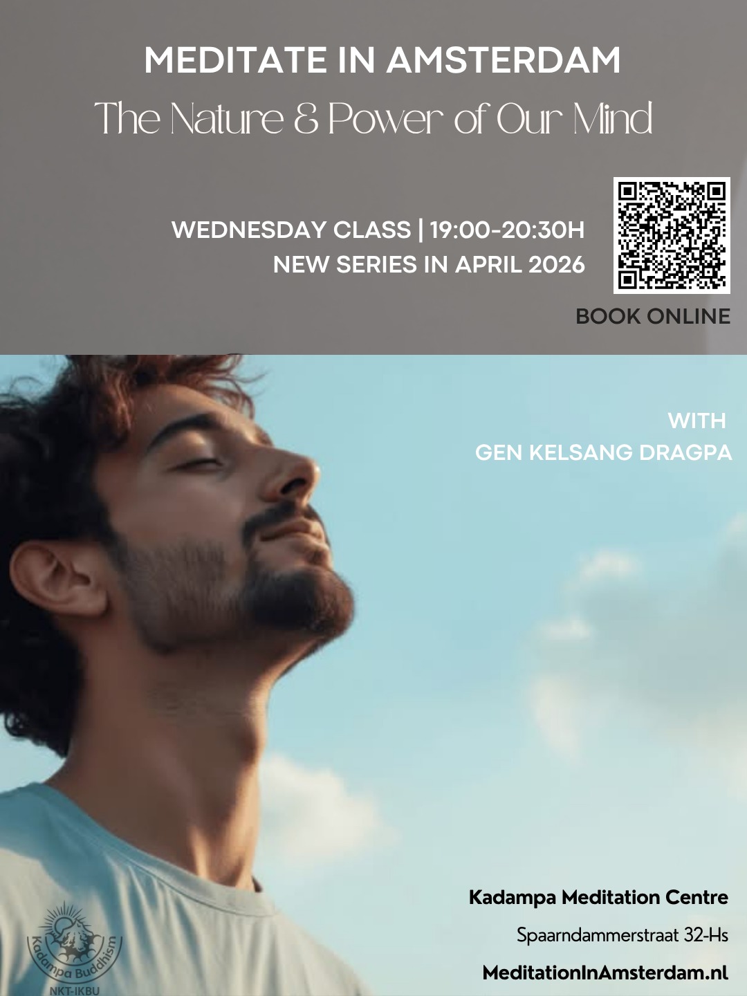 Kadampanederland Facebook ad: Meditation Class: The Nature & Power of Our Mind - Kadampa…