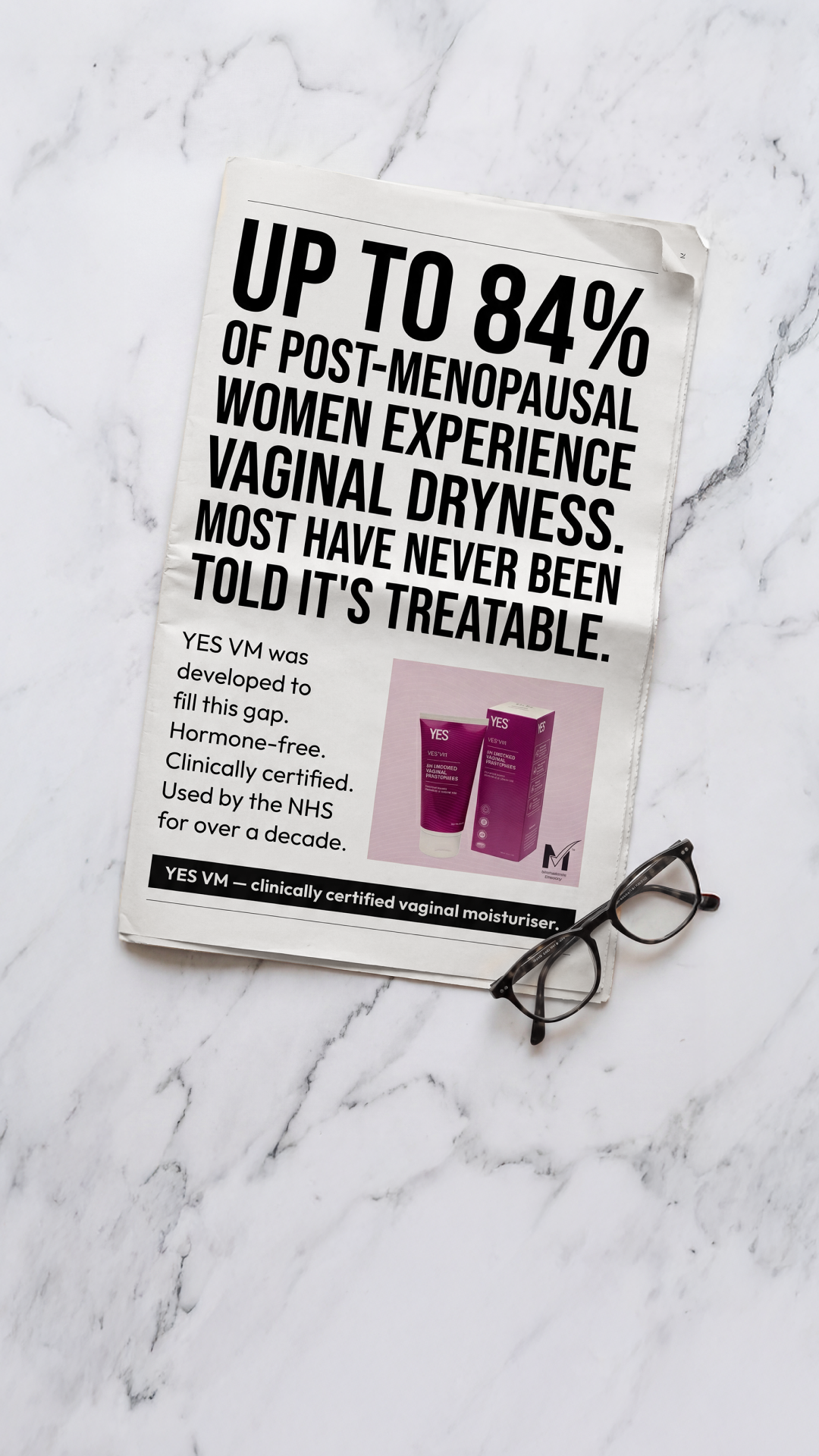 YES - The Organic Intimacy Company Facebook ad