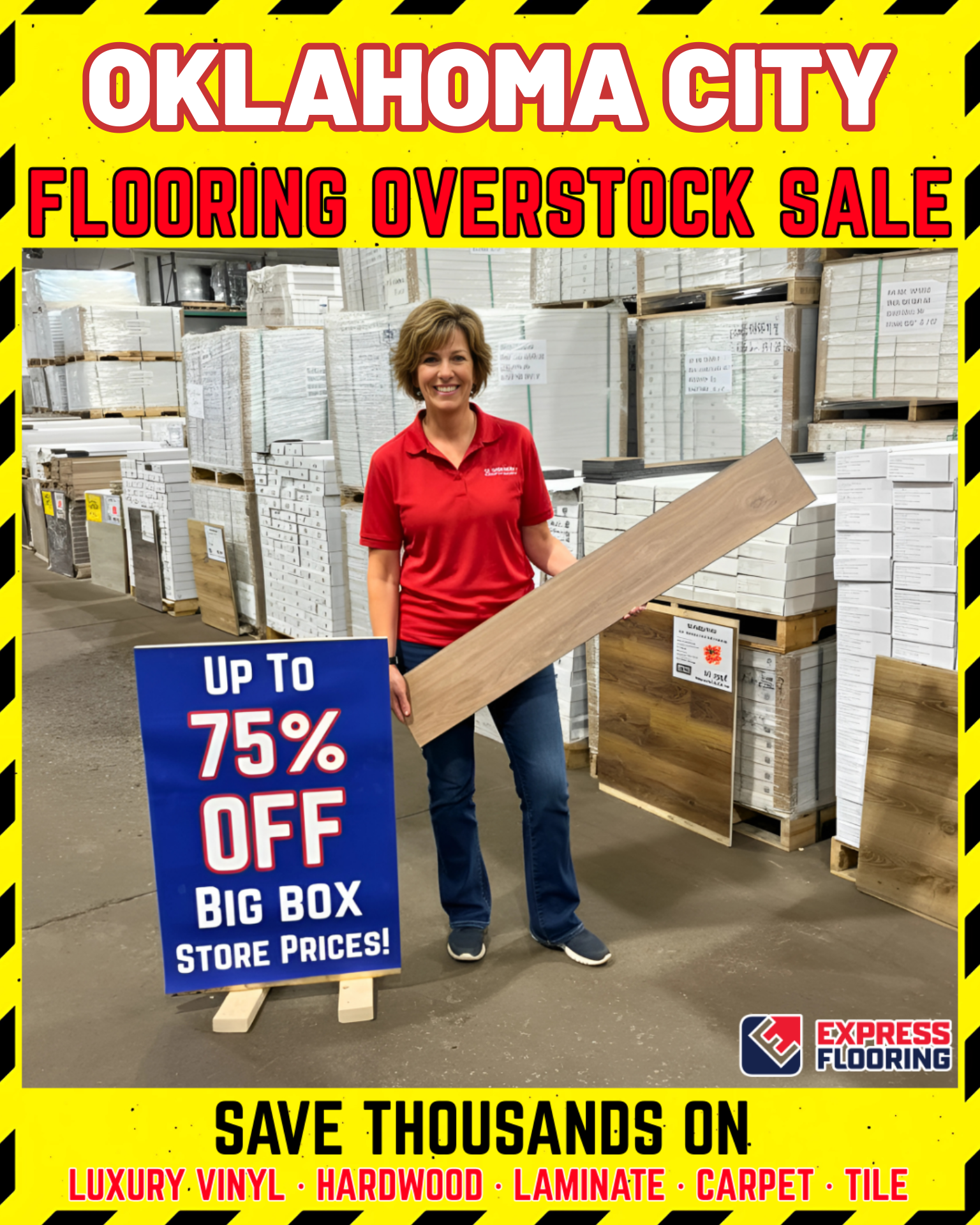 Express Flooring Facebook ad