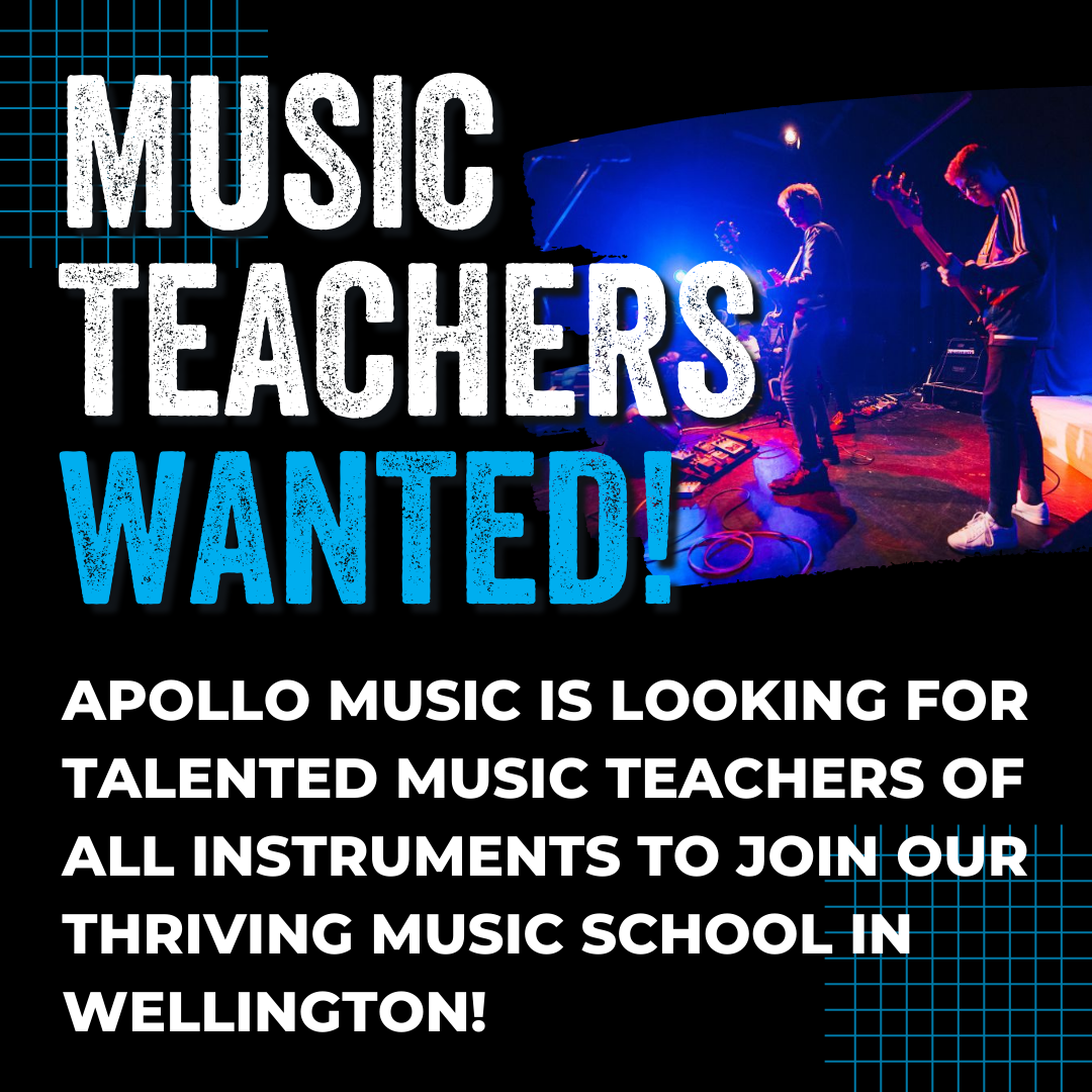 Apollo Music Facebook ad: Music Teachers Wanted!