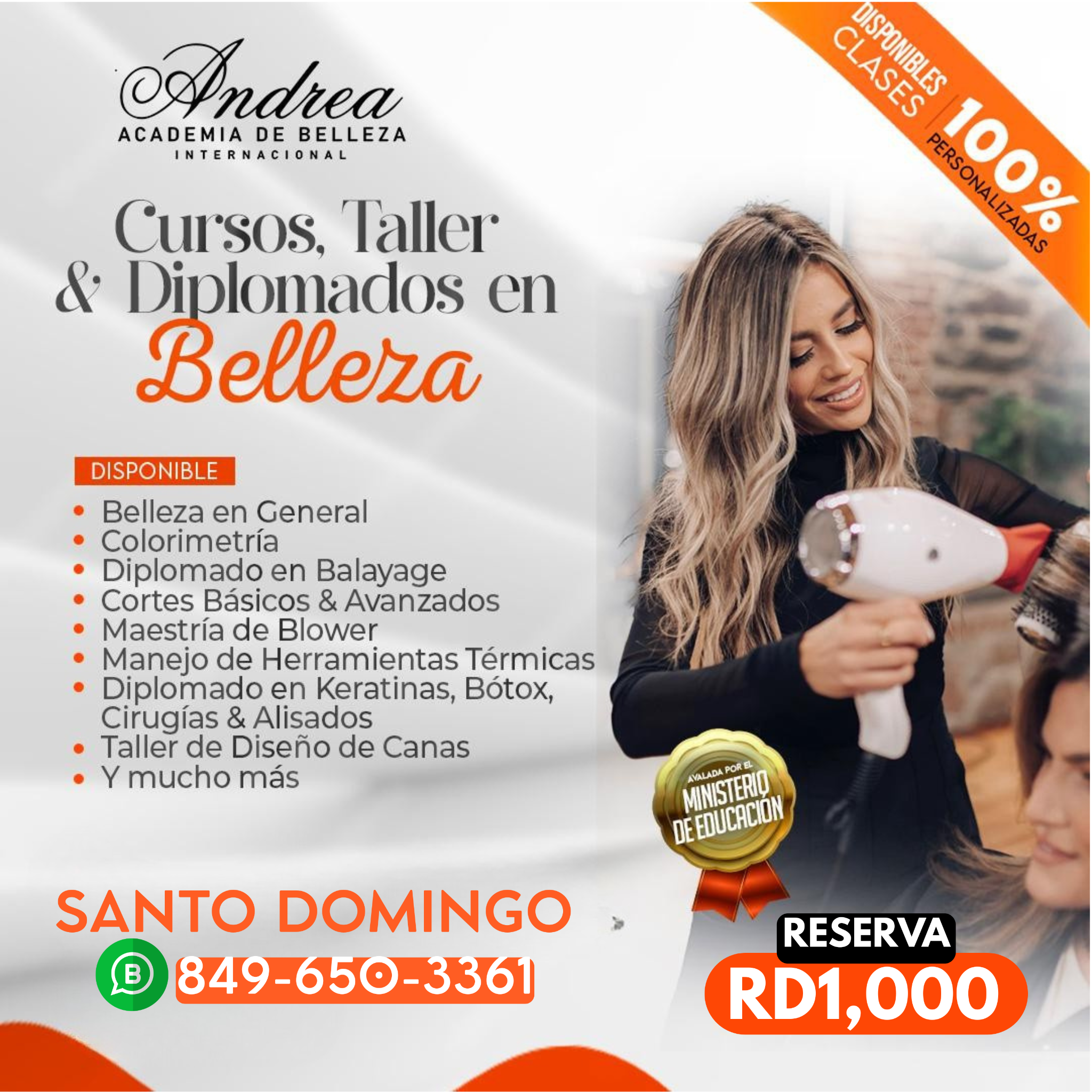 Andrea Academia De Belleza RD Facebook ad