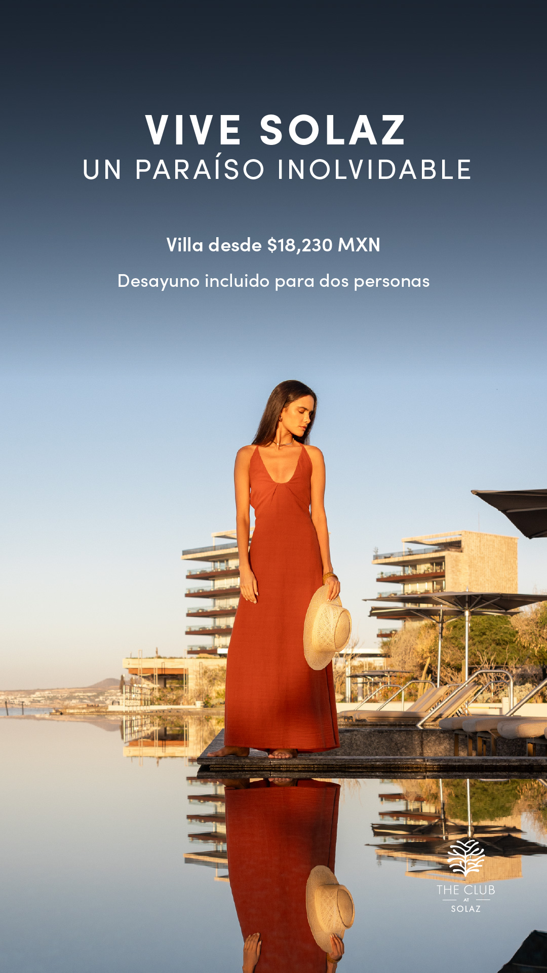 The Club at Solaz Facebook ad: Vive Solaz este verano