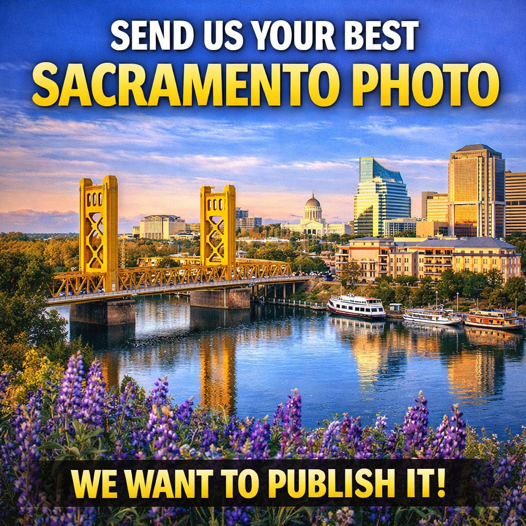 Silent Spark Press Facebook ad: Send Us Your Sacramento Photo