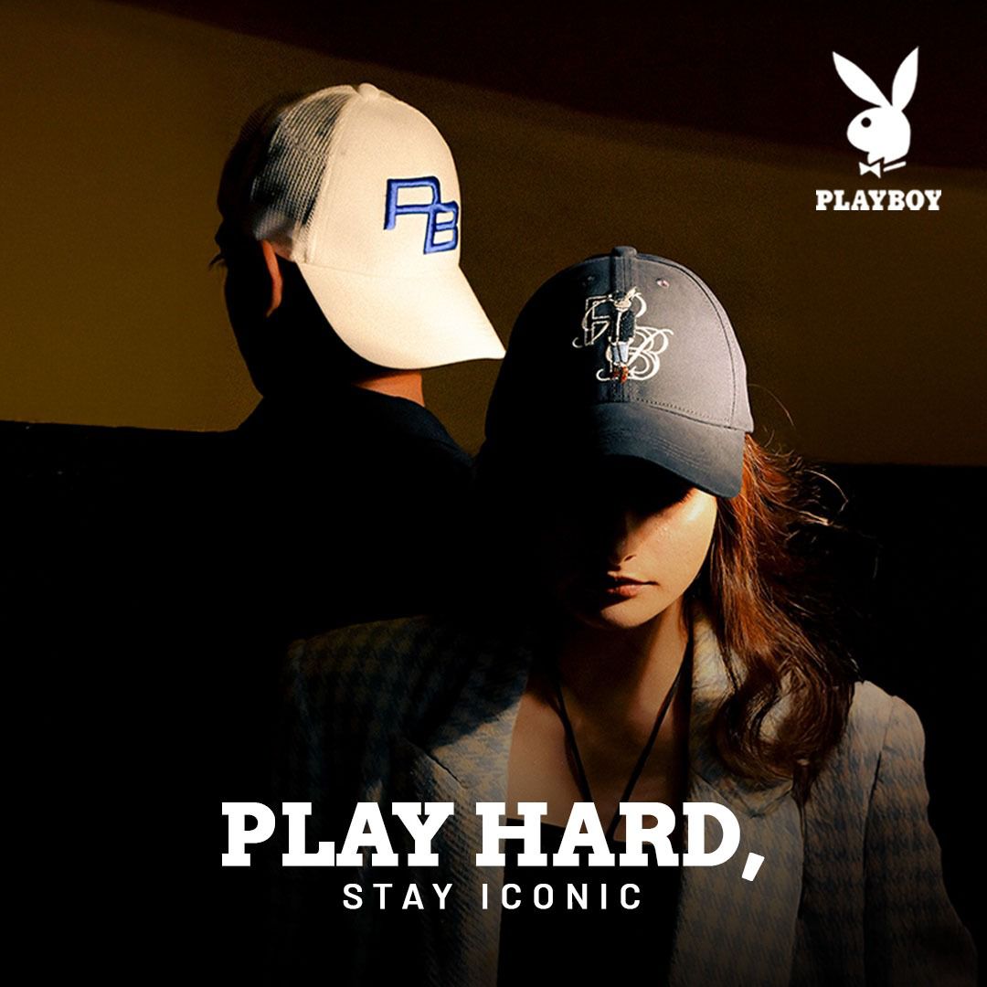 SocksXpress Facebook ad: Official Playboy Baseball Cap: Navy Blue