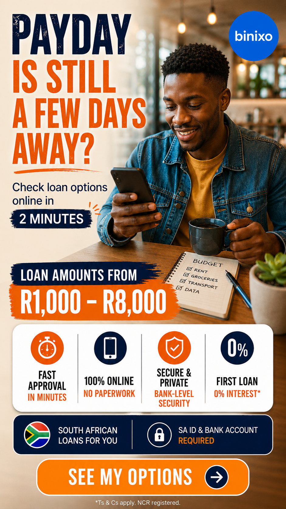 Binixo RSA Facebook ad