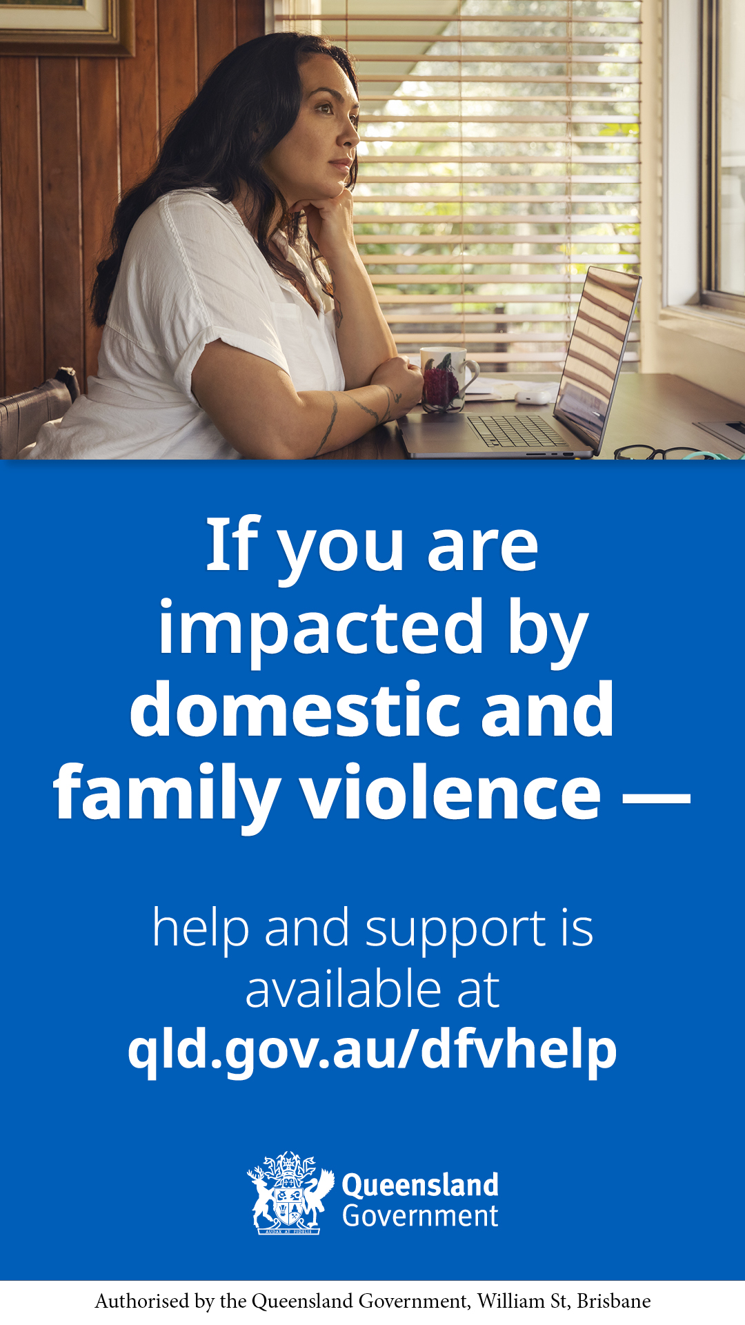 Domestic, Family and Sexual Violence Prevention Queensland Facebook ad from Dec 16, 2025