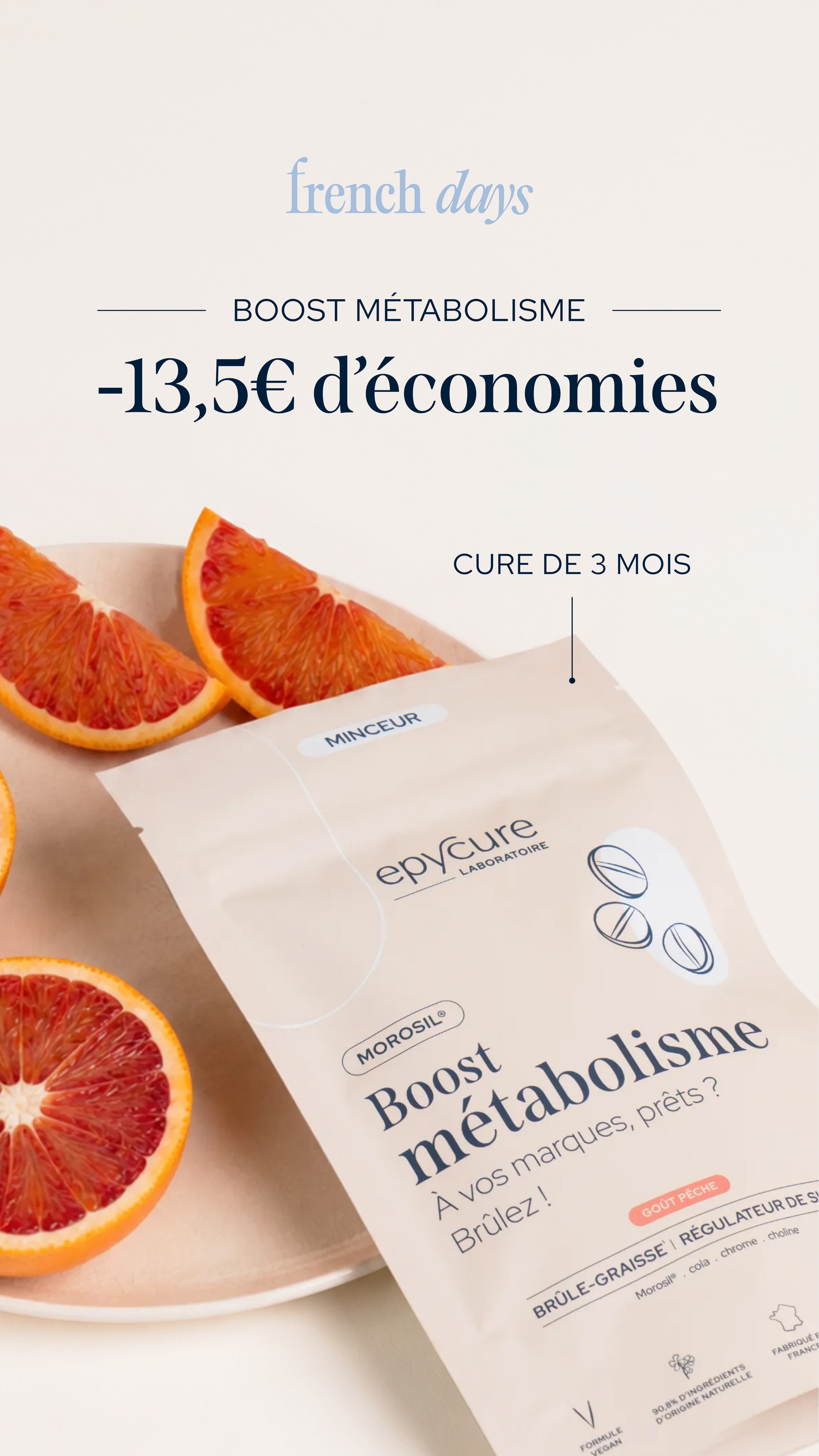 Epycure Facebook ad: -20% sur TOUT le site