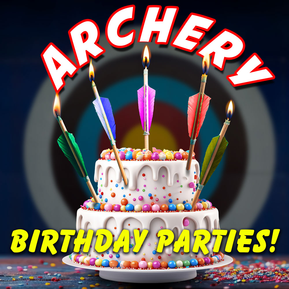 Ace Archers Facebook ad: Book An Archery Birthday