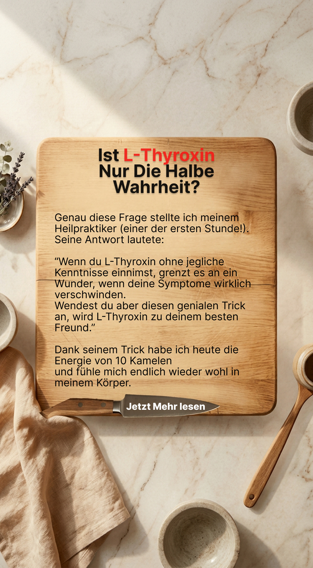 Mission Schilddrüse Facebook ad