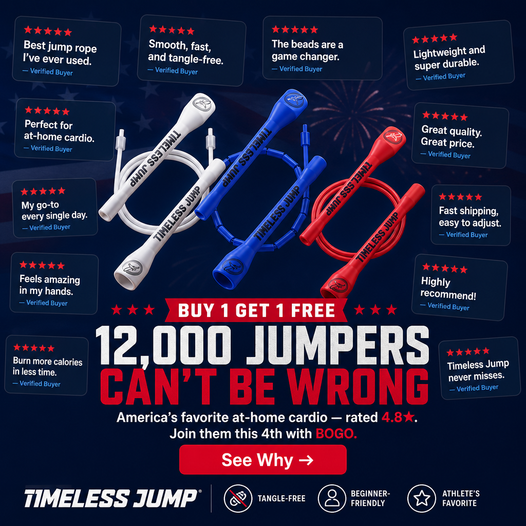 Timeless Jump Facebook ad: Two Ropes. One Price. This Weekend Only.