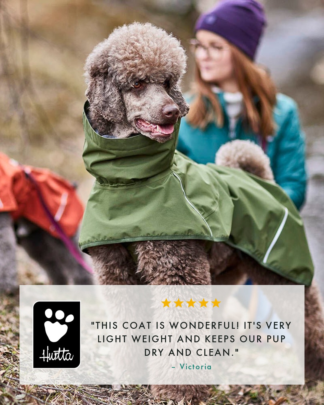 Hurtta Facebook ad: Ready for rain?