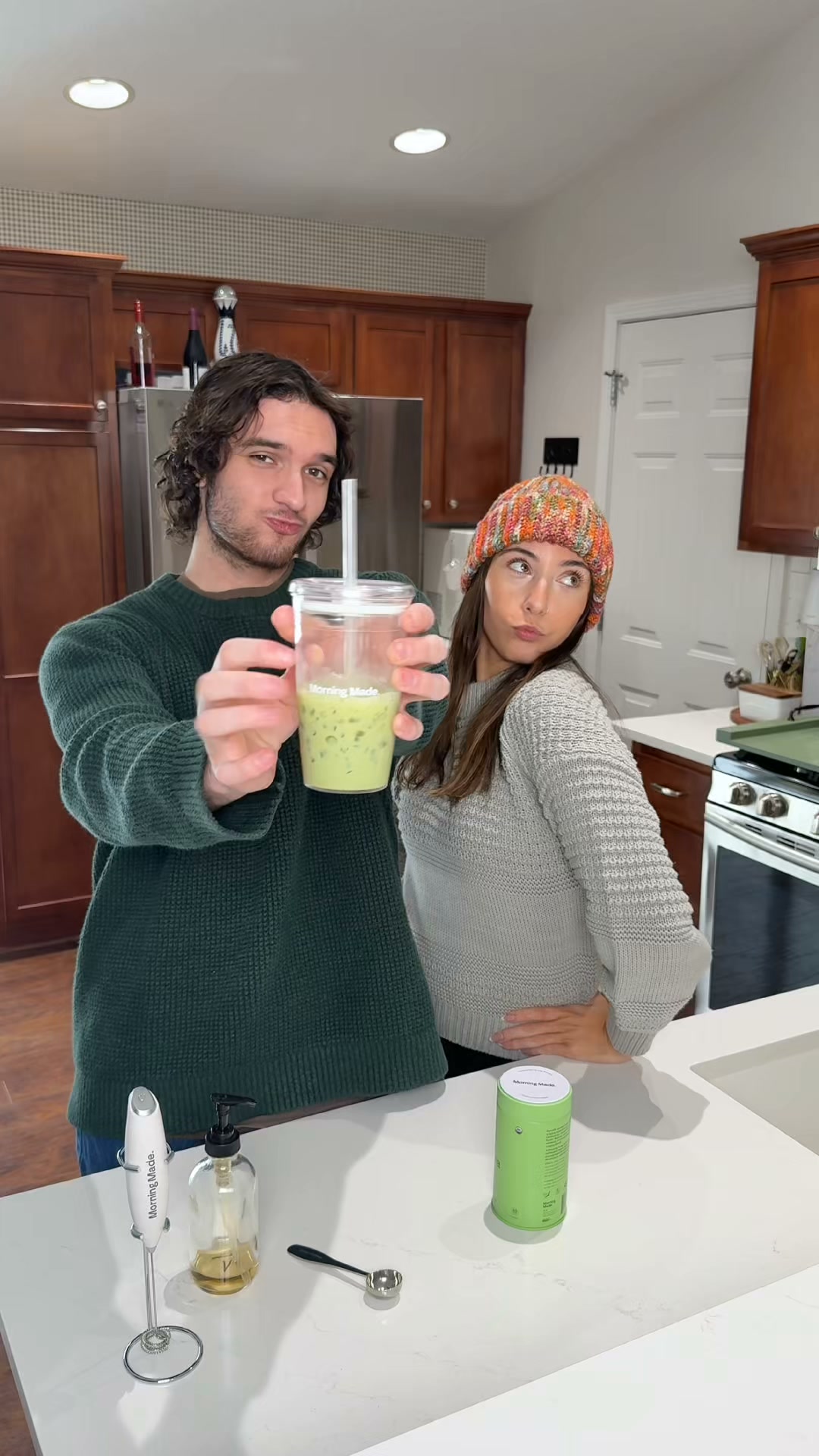 Morning Made Facebook ad: Teaching Him How To Make Matcha