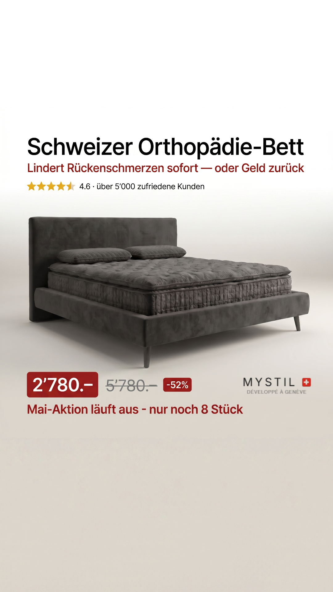 Mystil Facebook ad: 111 Tage Risikofreie Probe