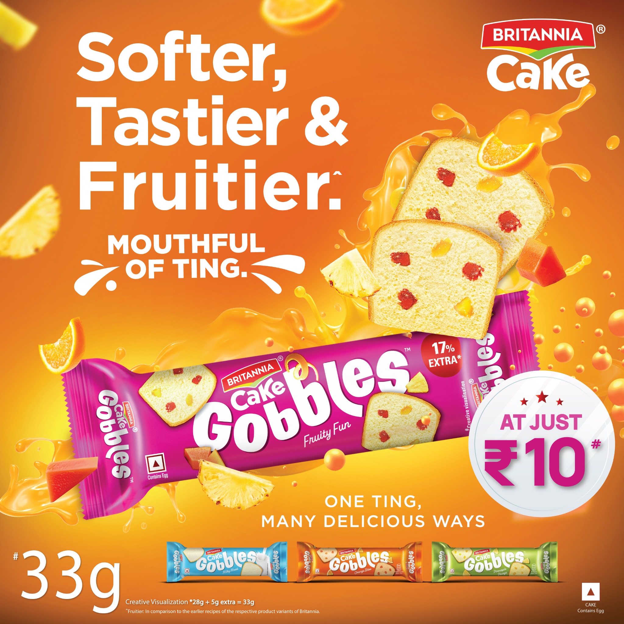Britannia Cakes Facebook ad: Britannia Cake, Softer Tastier Fruitier