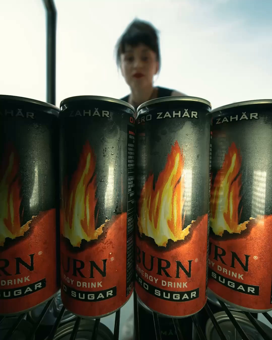 Burn Energy Drink Facebook ad: Același gust Burn.