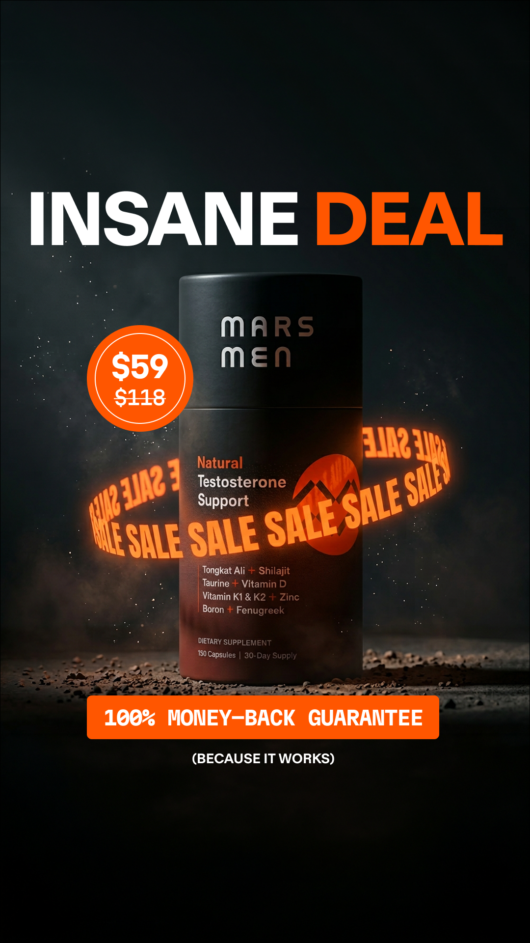 Mars Men Facebook ad