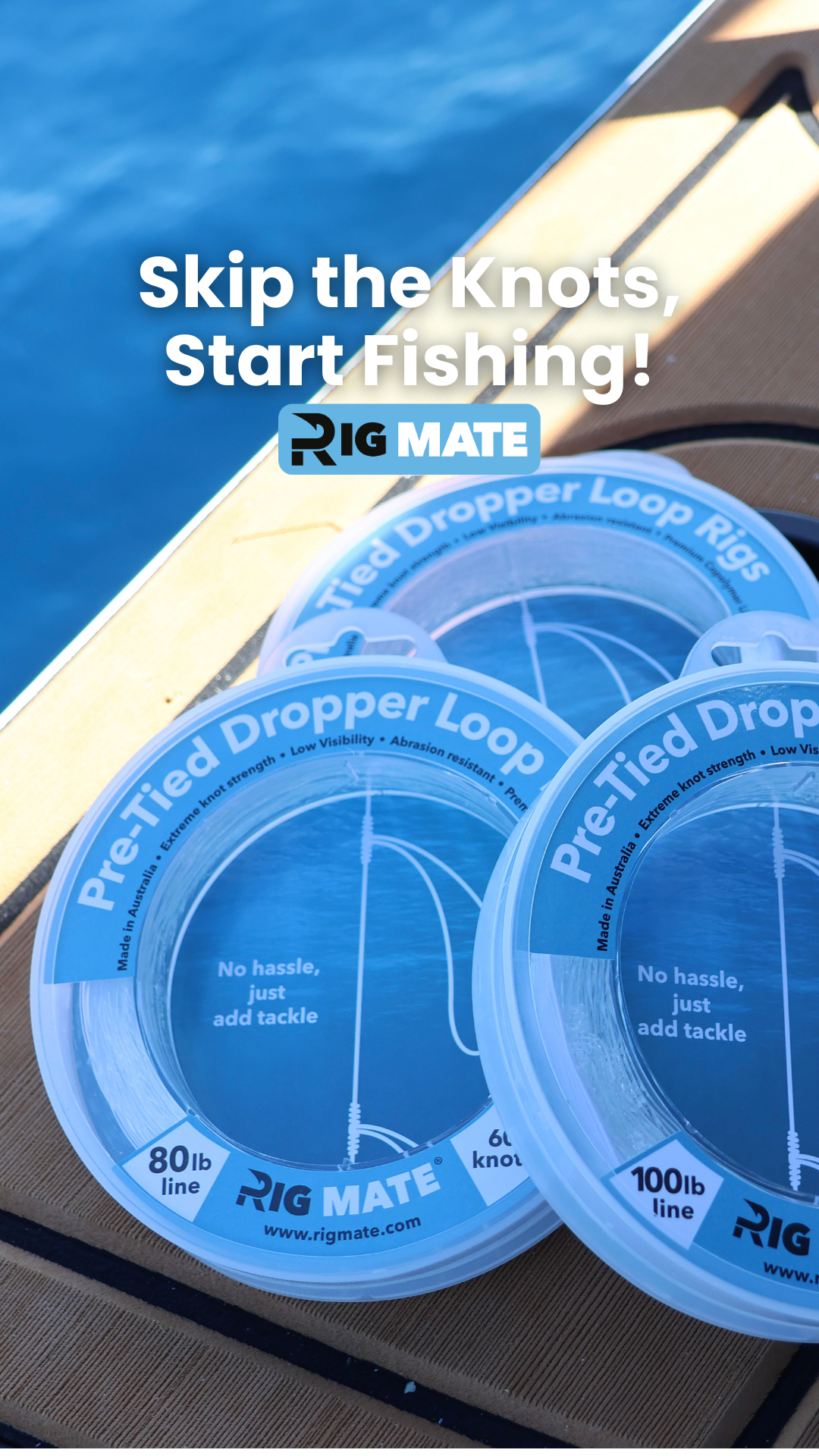 Rig Mate Facebook ad: Grab Your Spools Today!