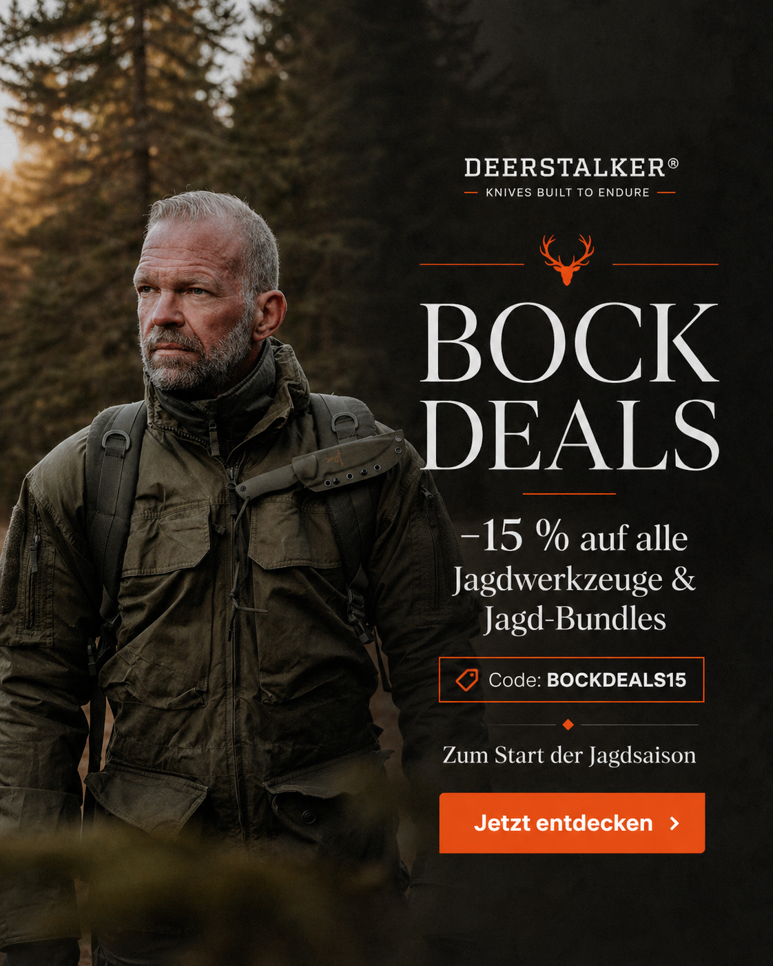 Deerstalker - Knives Built to Endure Facebook ad