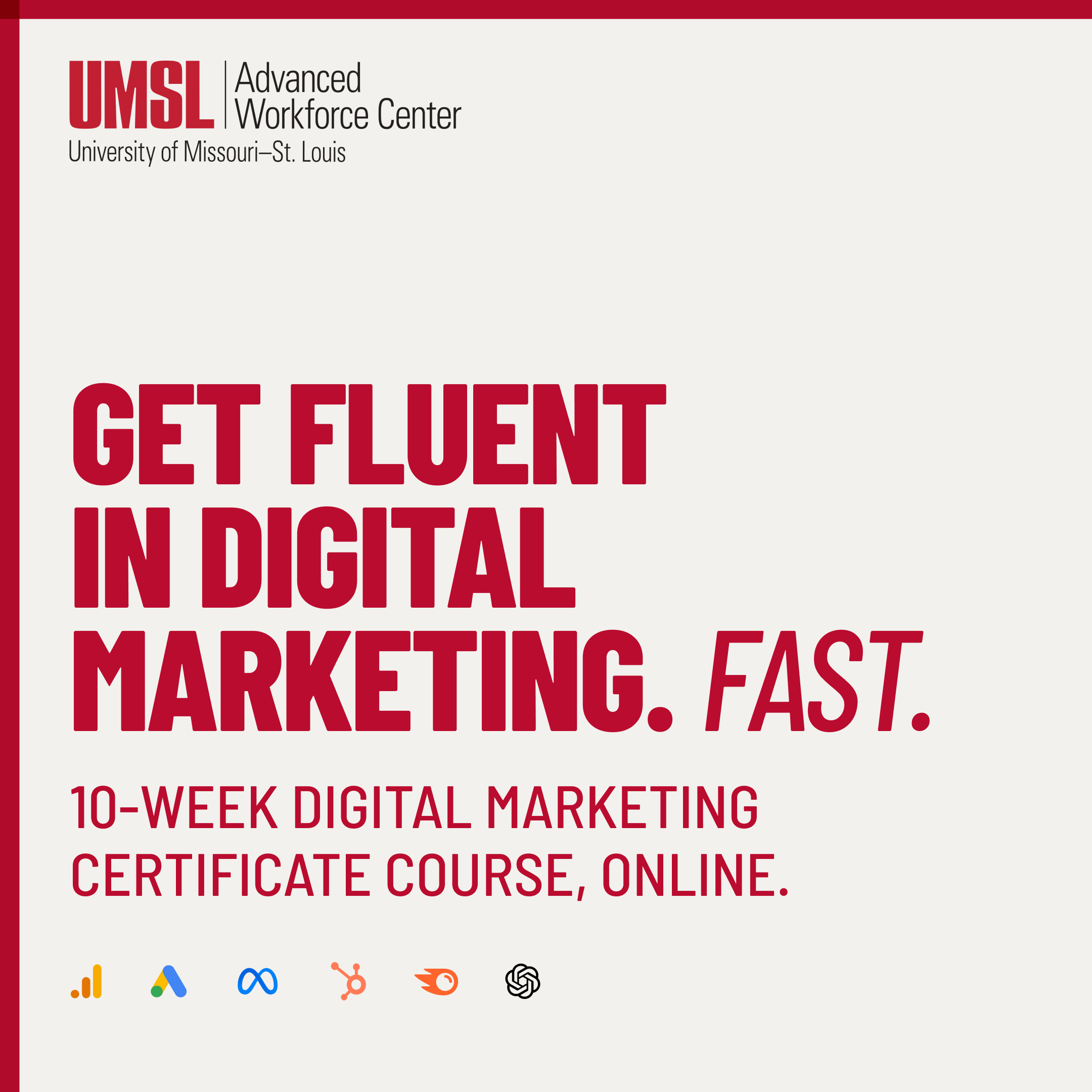 University of Missouri-St. Louis Facebook ad from Apr 29, 2026