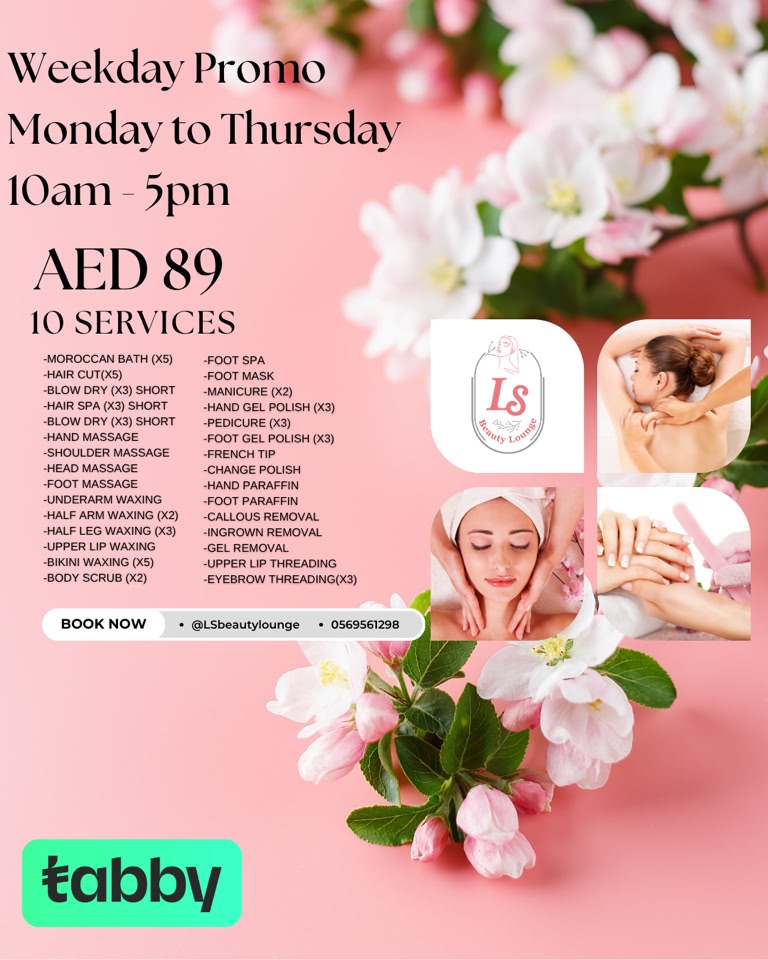 LS Beauty Lounge Facebook ad: Your Beauty, Your Choice!