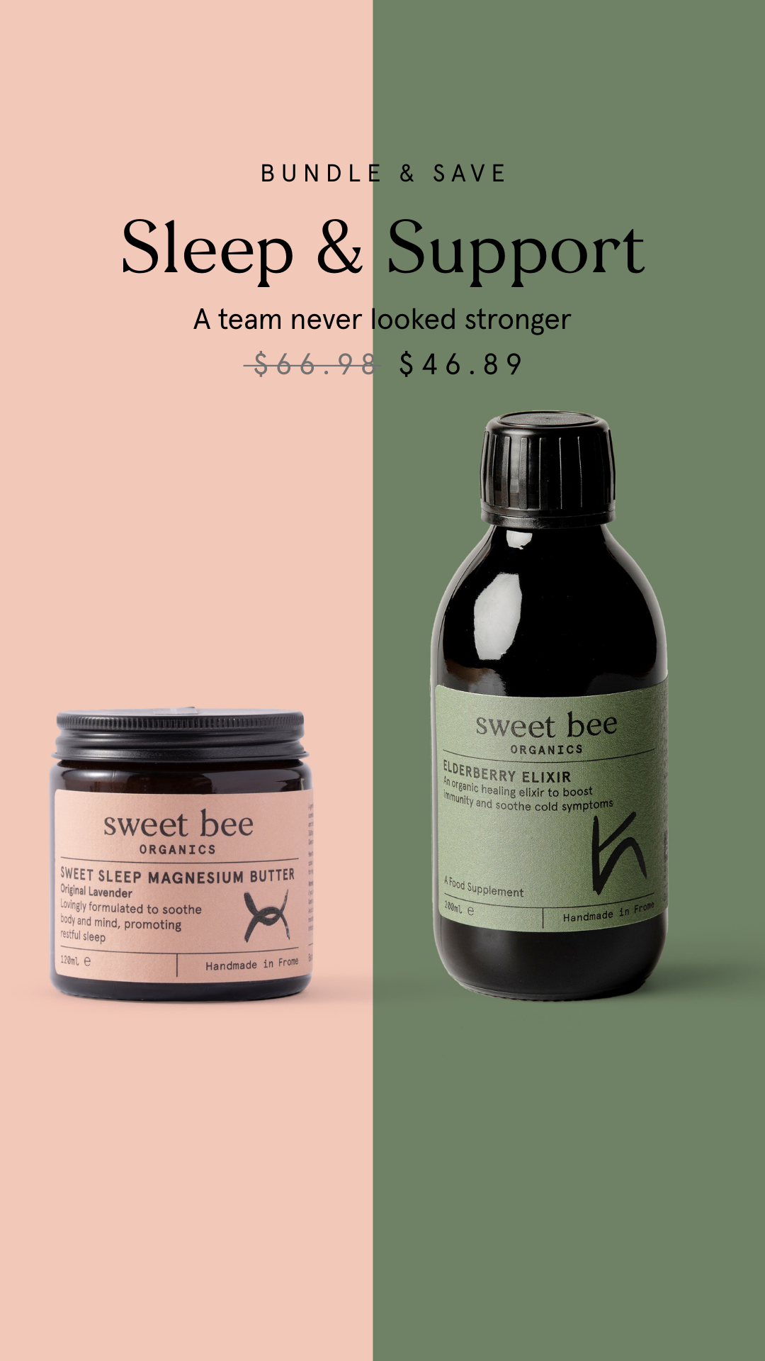 Sweet Bee Organics Facebook ad