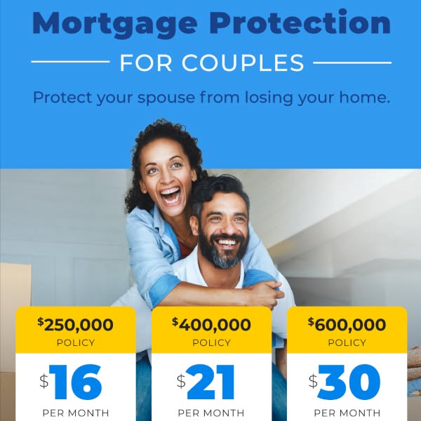 Mortgage Protection Network Facebook ad: Mortgage Protection Insurance with Living Benefits