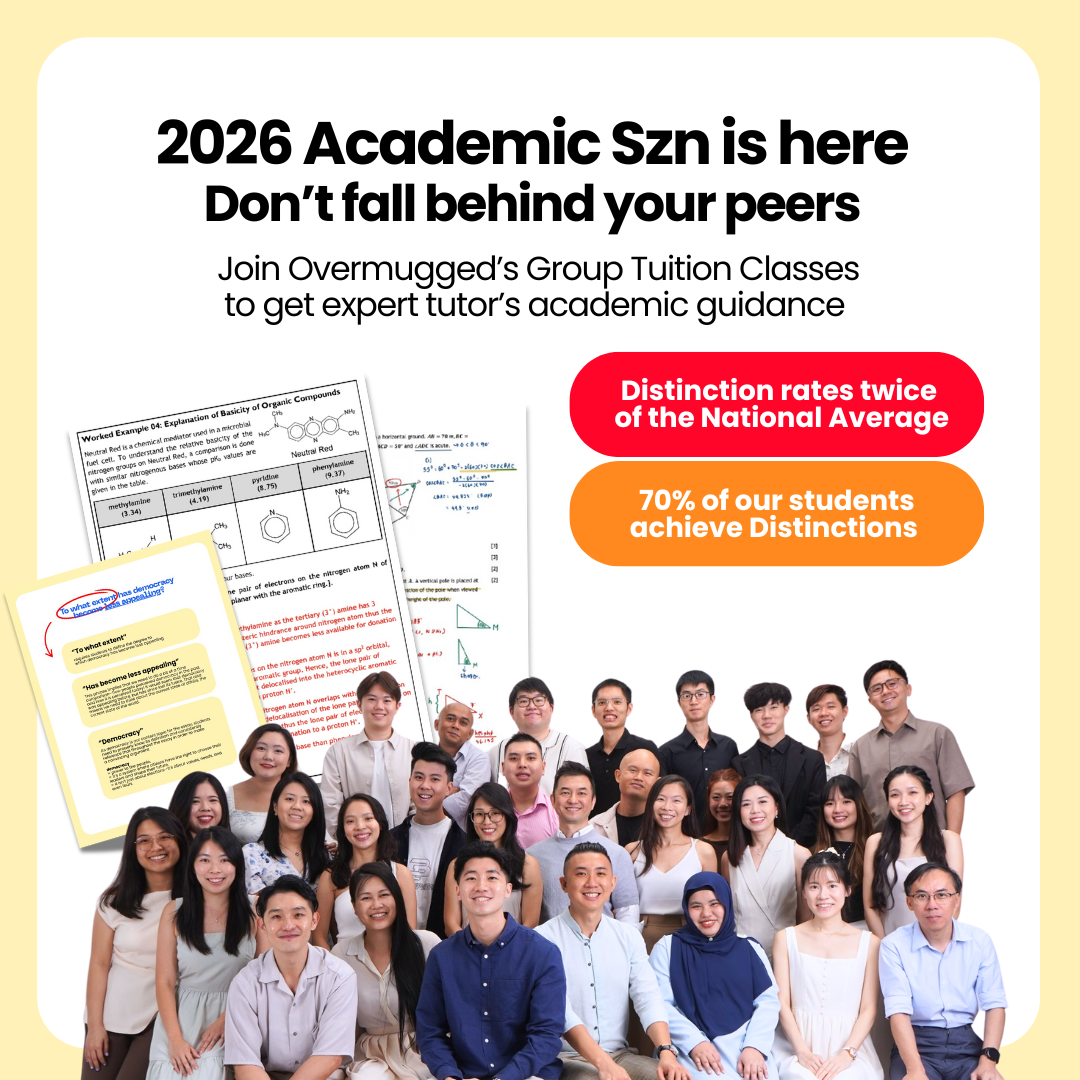 Overmugged Facebook ad: Free Notes | O Levels | A Levels | Crash Courses | Singapore