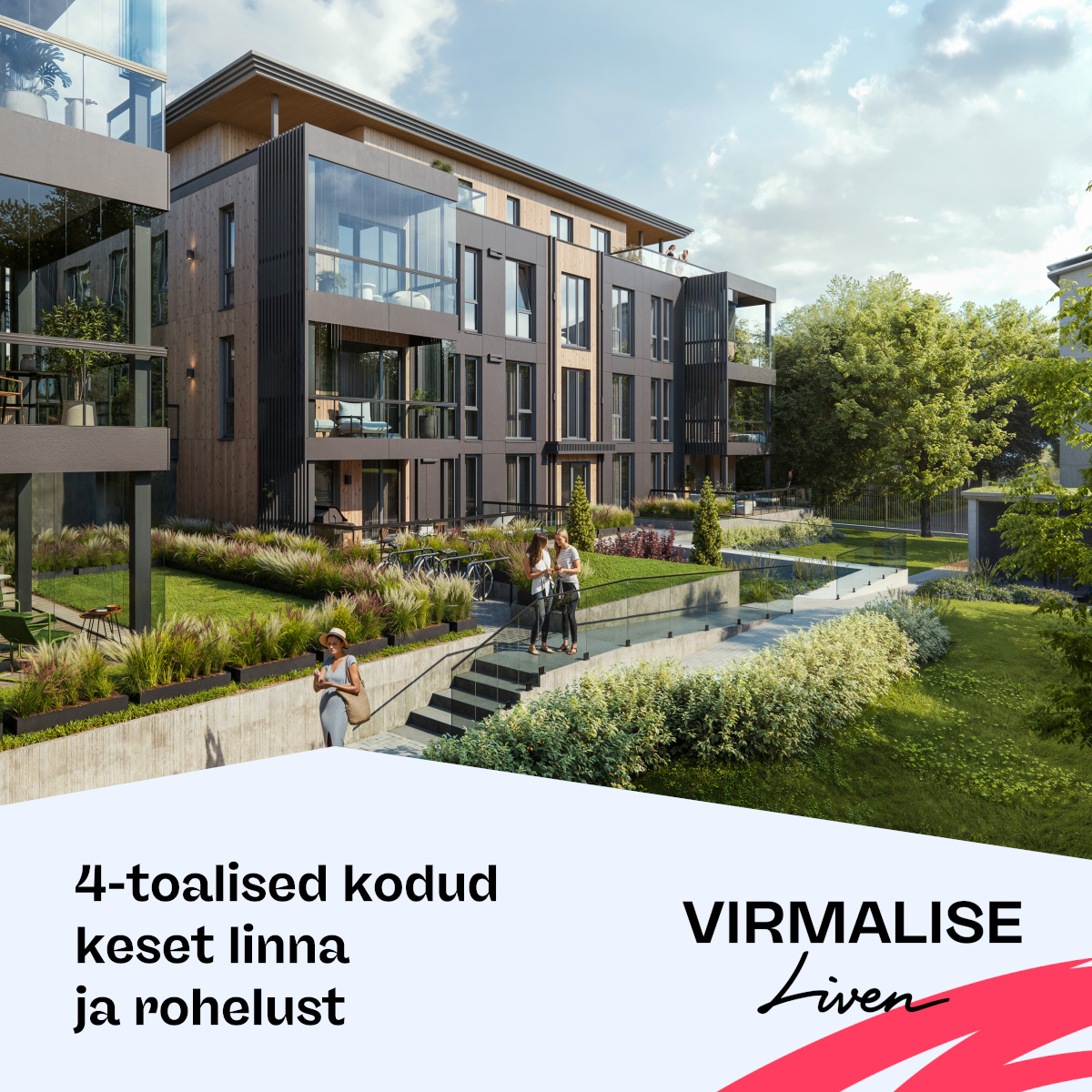 Liven Facebook ad: Avasta Virmalise 4-toalisi kodusid kesklinnas, Uue Maailma…