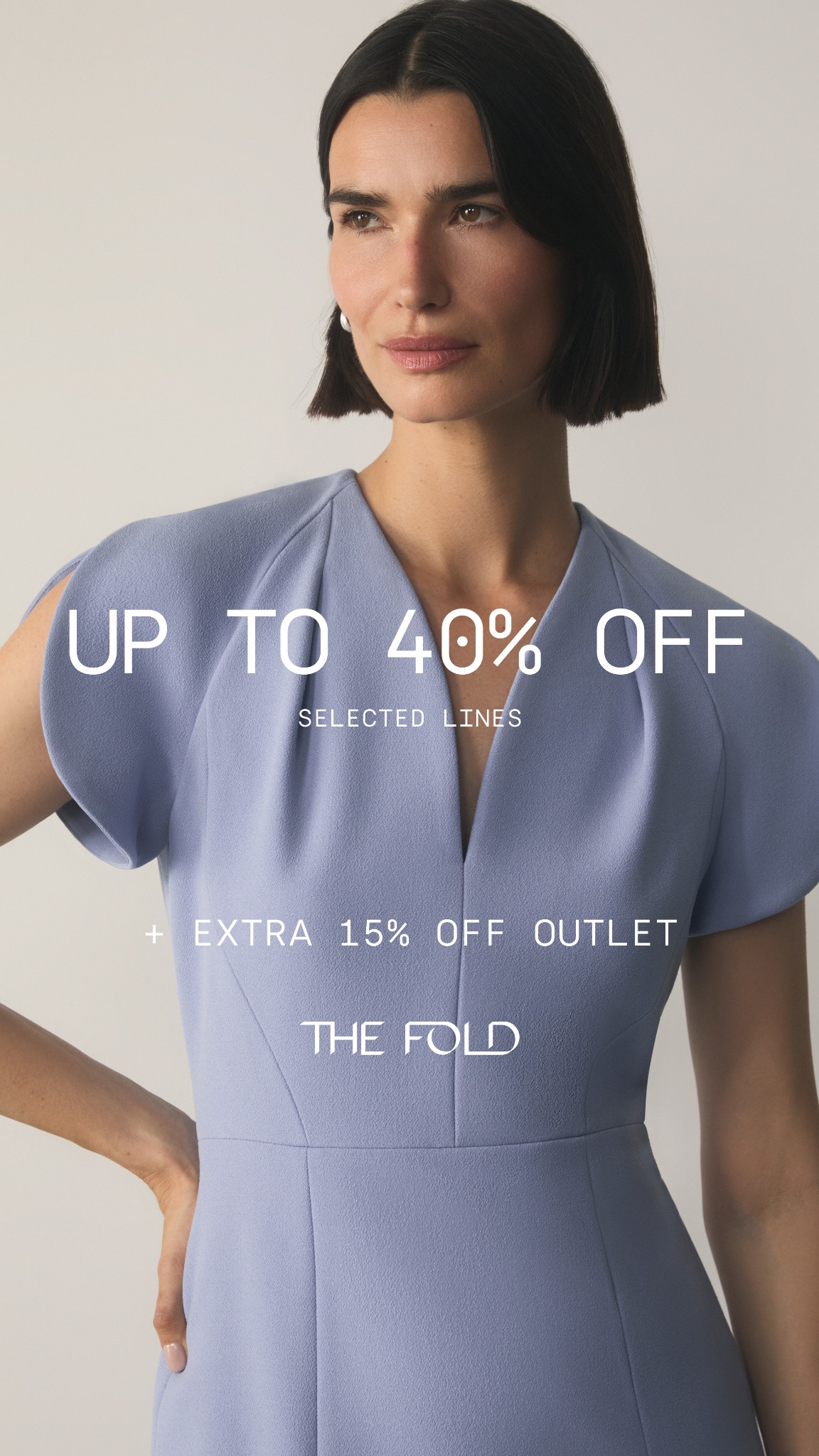 The Fold London Facebook ad: Up To 40% Off Selected Styles