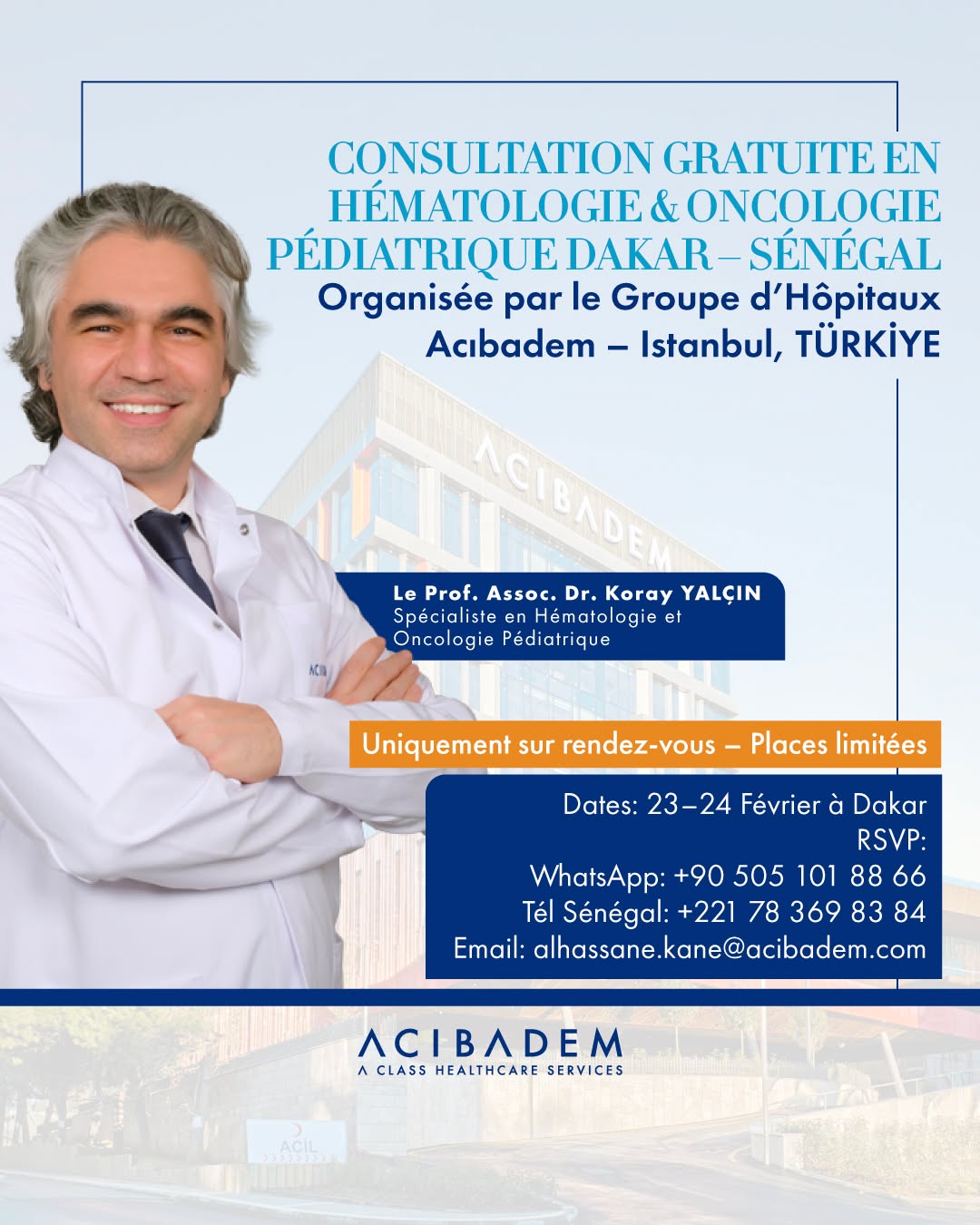 Groupe d’Hôpitaux Acıbadem Facebook ad: Votre enfant souffre d’une maladie du sang ou…