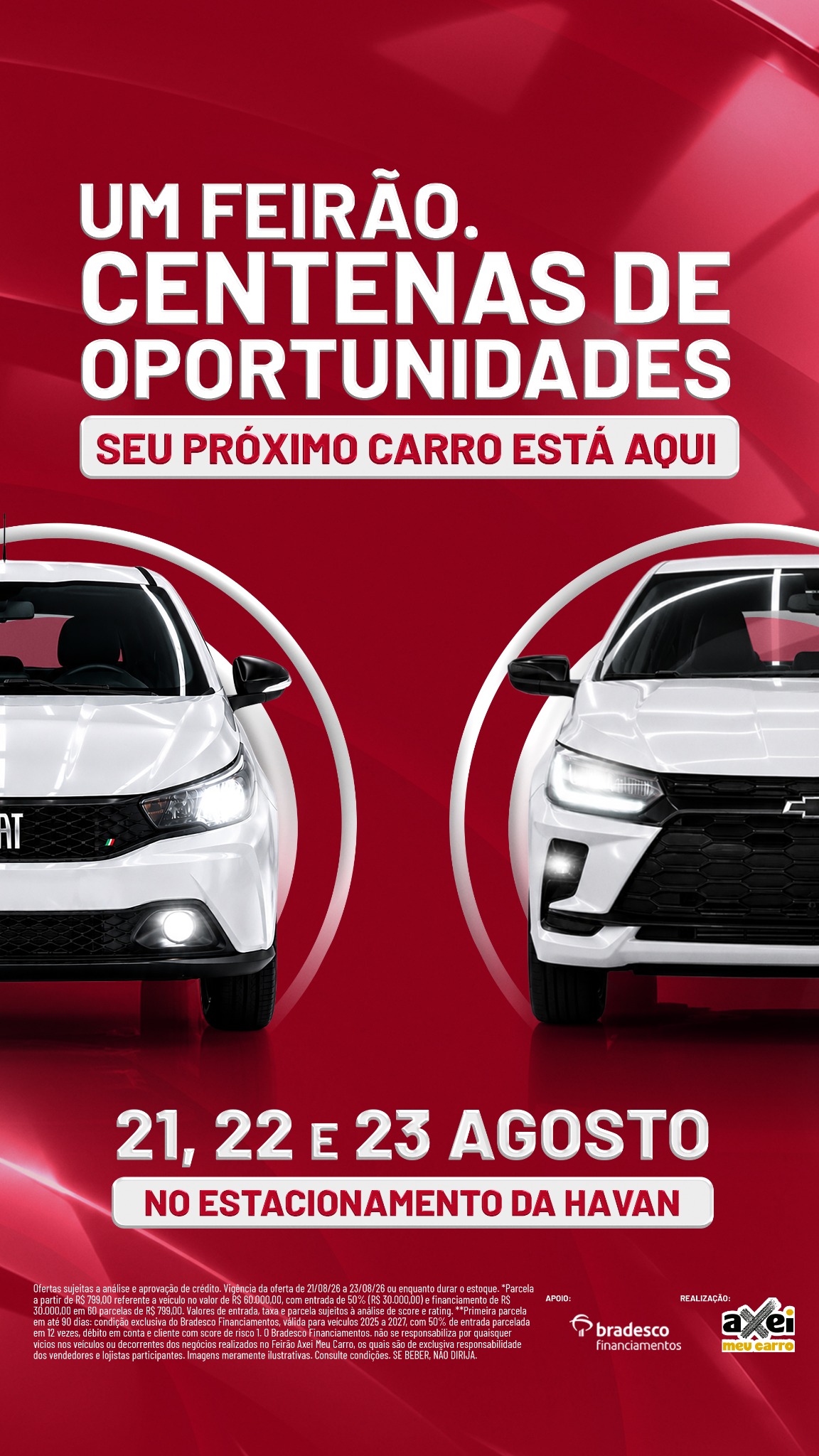 Axeimeucarrogo Facebook ad: Feirão Axei Meu Carro - Dias 21, 22 e 23/08