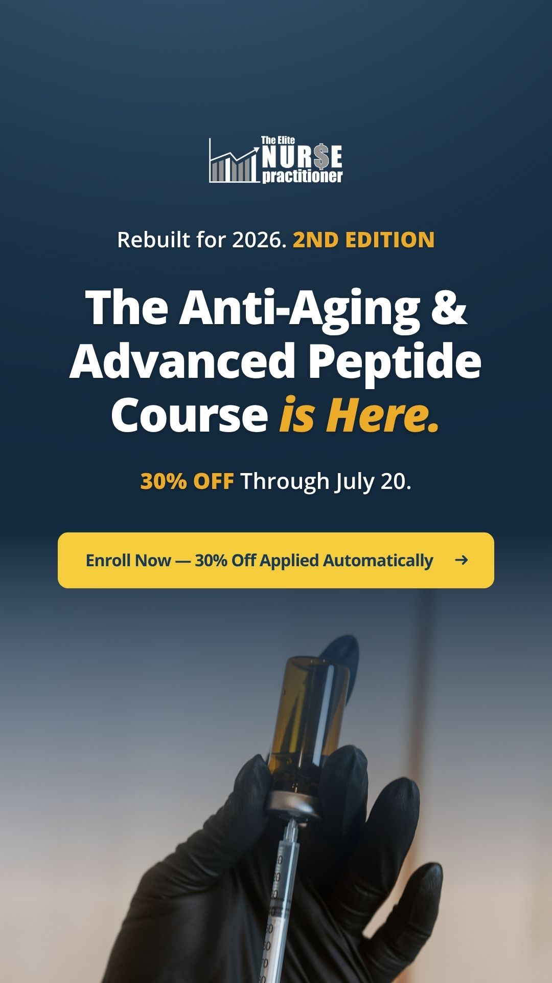 The Elite Nurse Practitioner Facebook ad